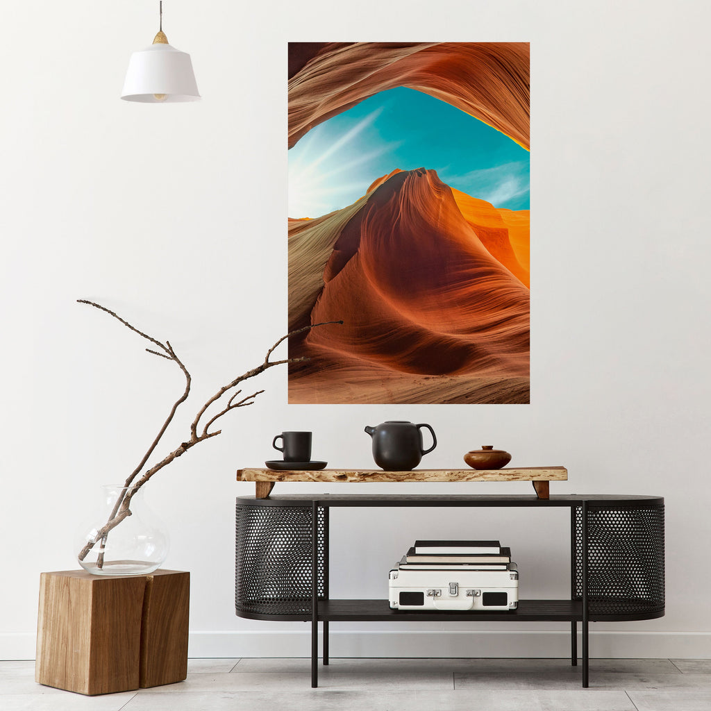 Affiche verticale autocollante « LE MURMURE DU CANYON »