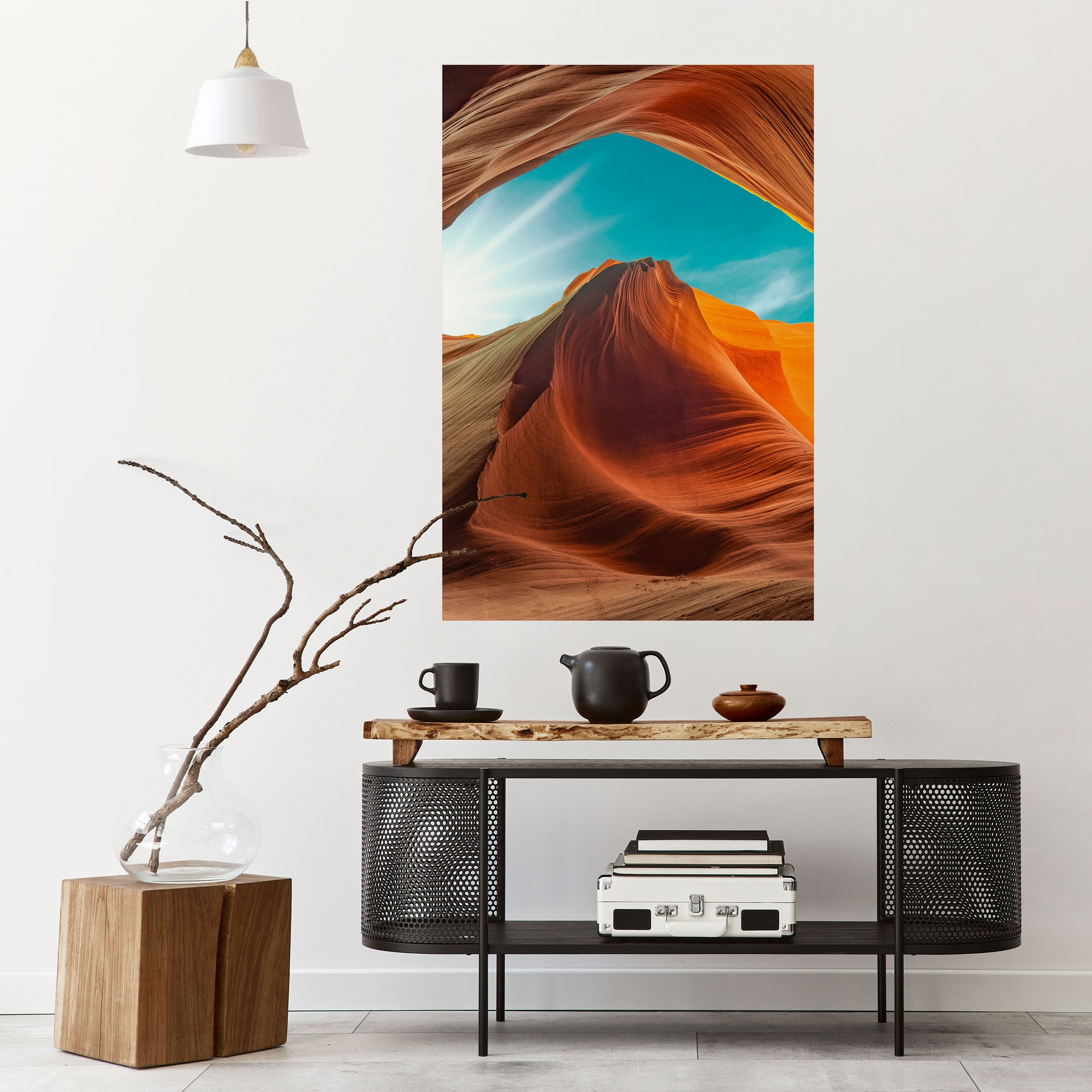 Affiche verticale autocollante « LE MURMURE DU CANYON »