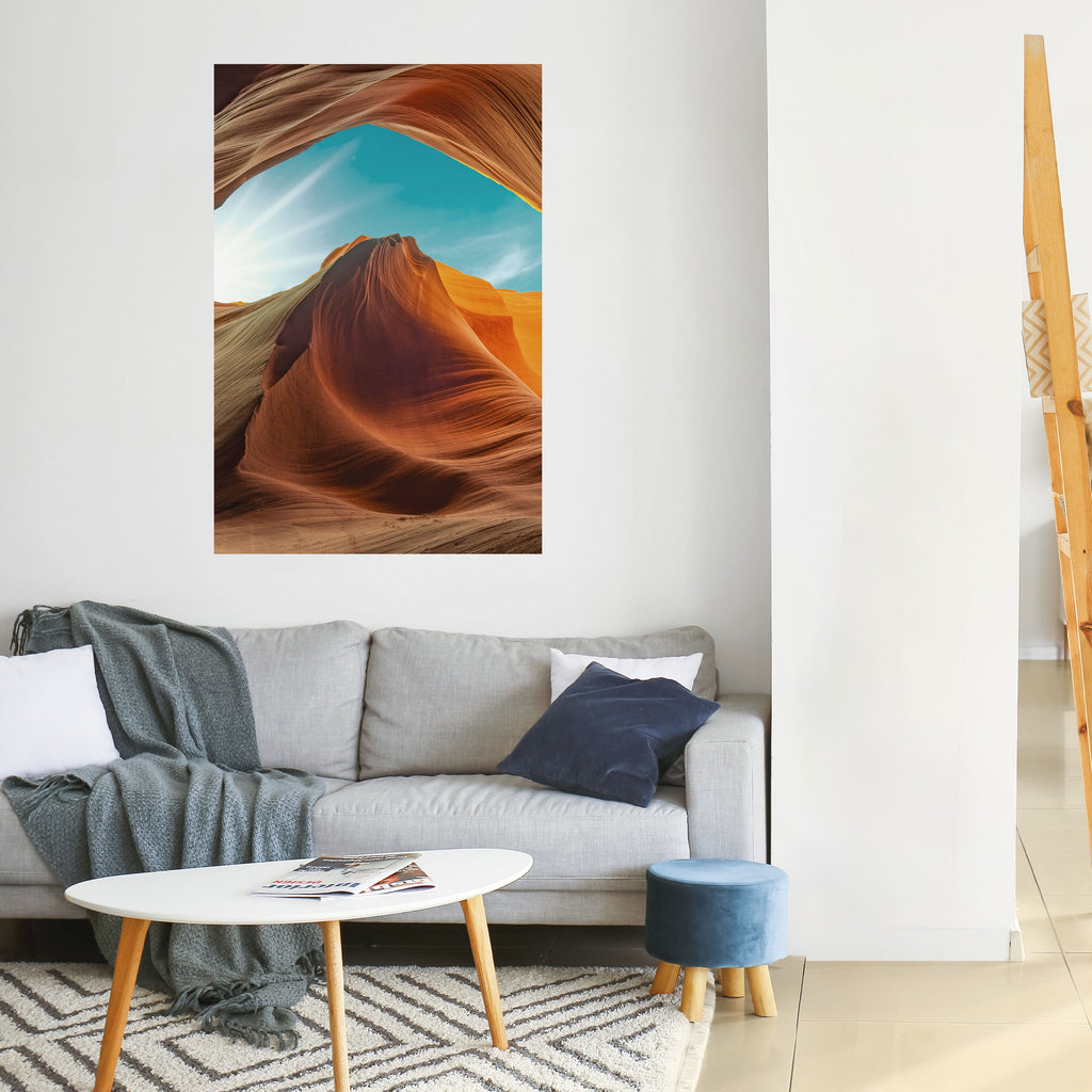 Affiche verticale autocollante « LE MURMURE DU CANYON »