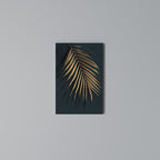 GOLDEN PALM WHISPERS Vertical Canvas Print