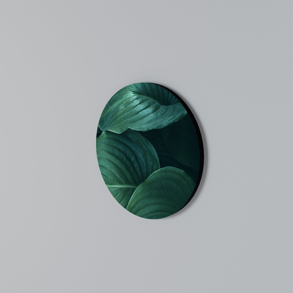SUBTLE BOTANICAL HUES Round Wall Art