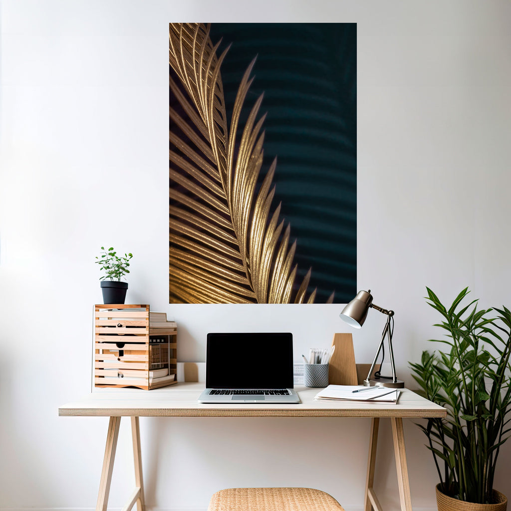 Affiche verticale autocollante LUXE LEAF DANCE