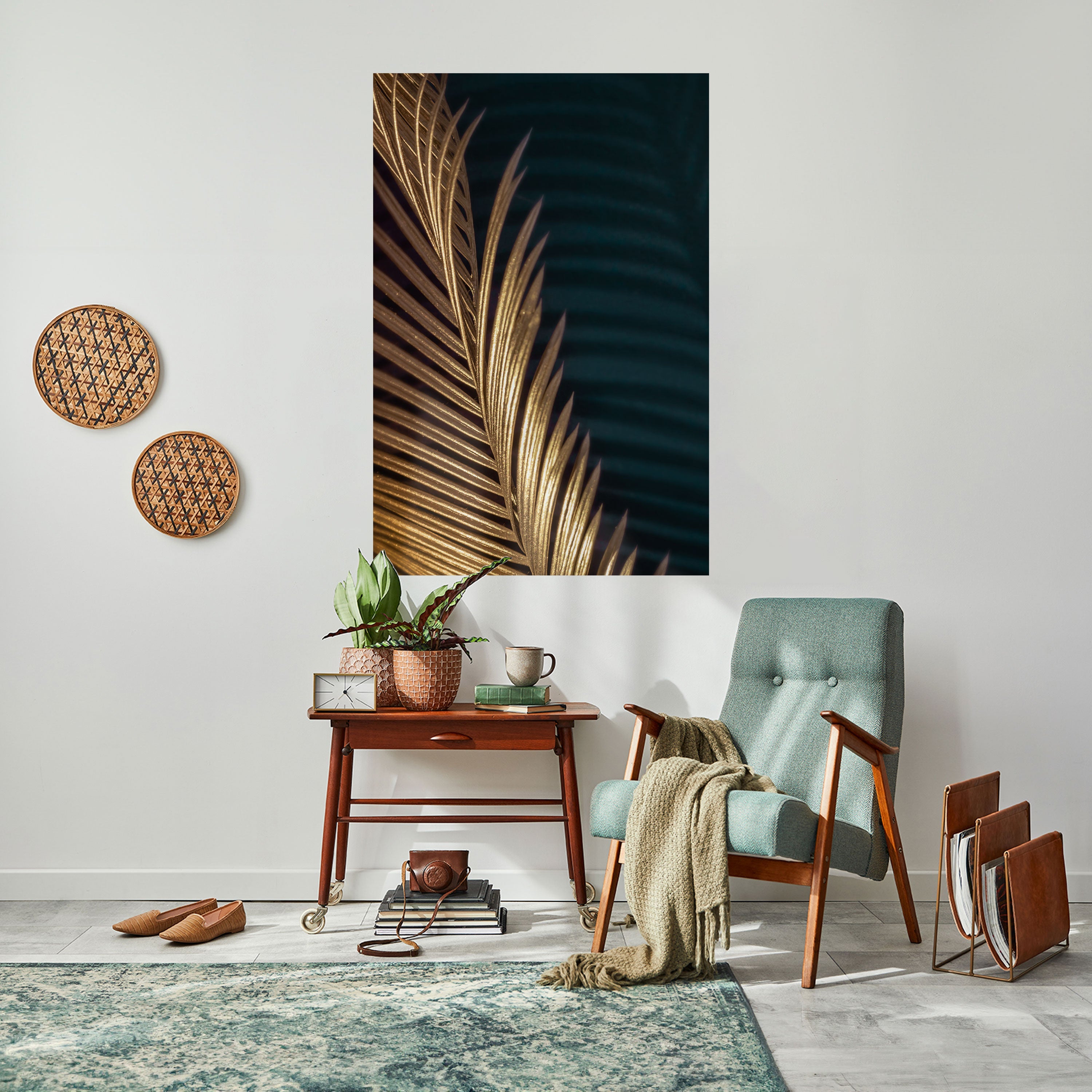 Affiche verticale autocollante LUXE LEAF DANCE