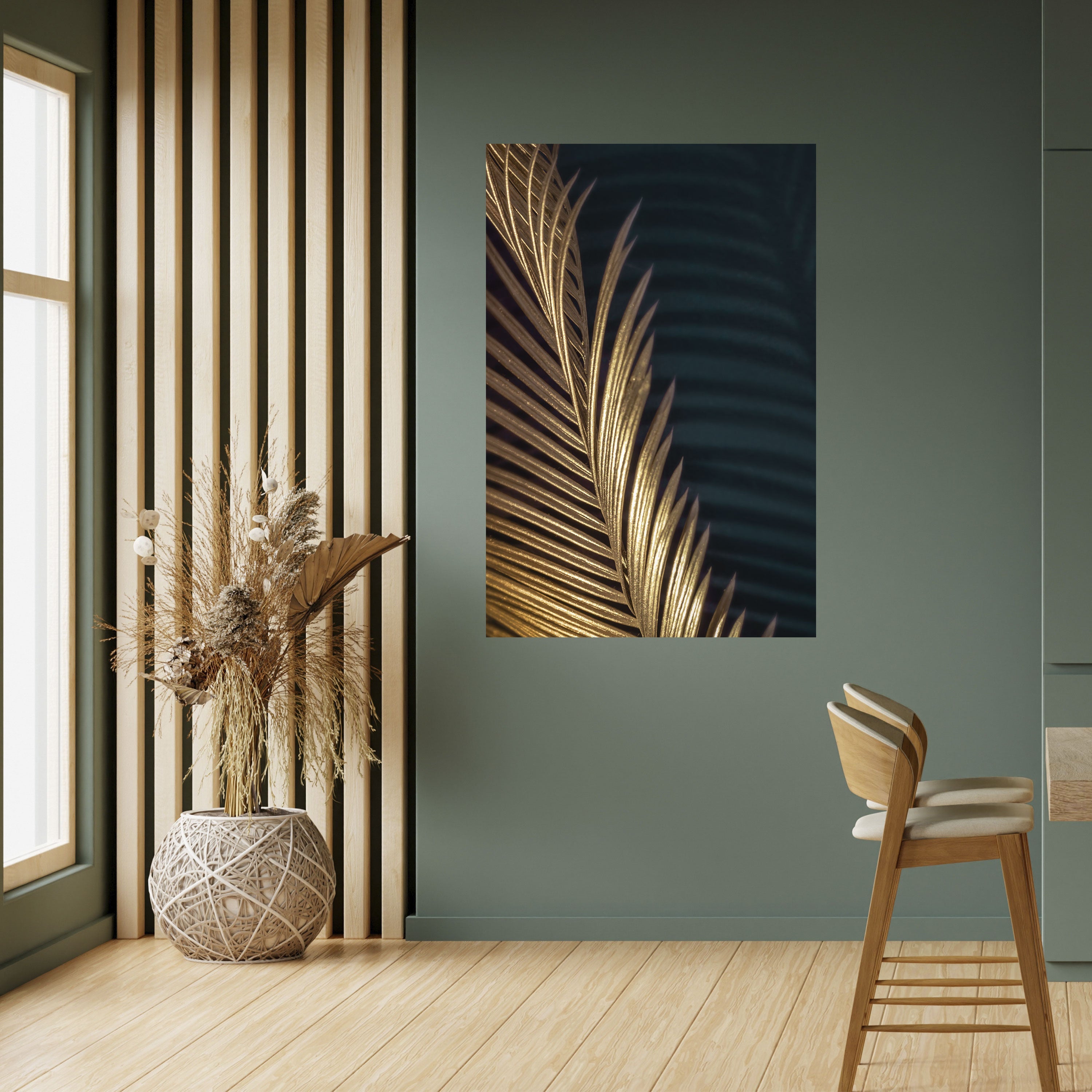 Affiche verticale autocollante LUXE LEAF DANCE