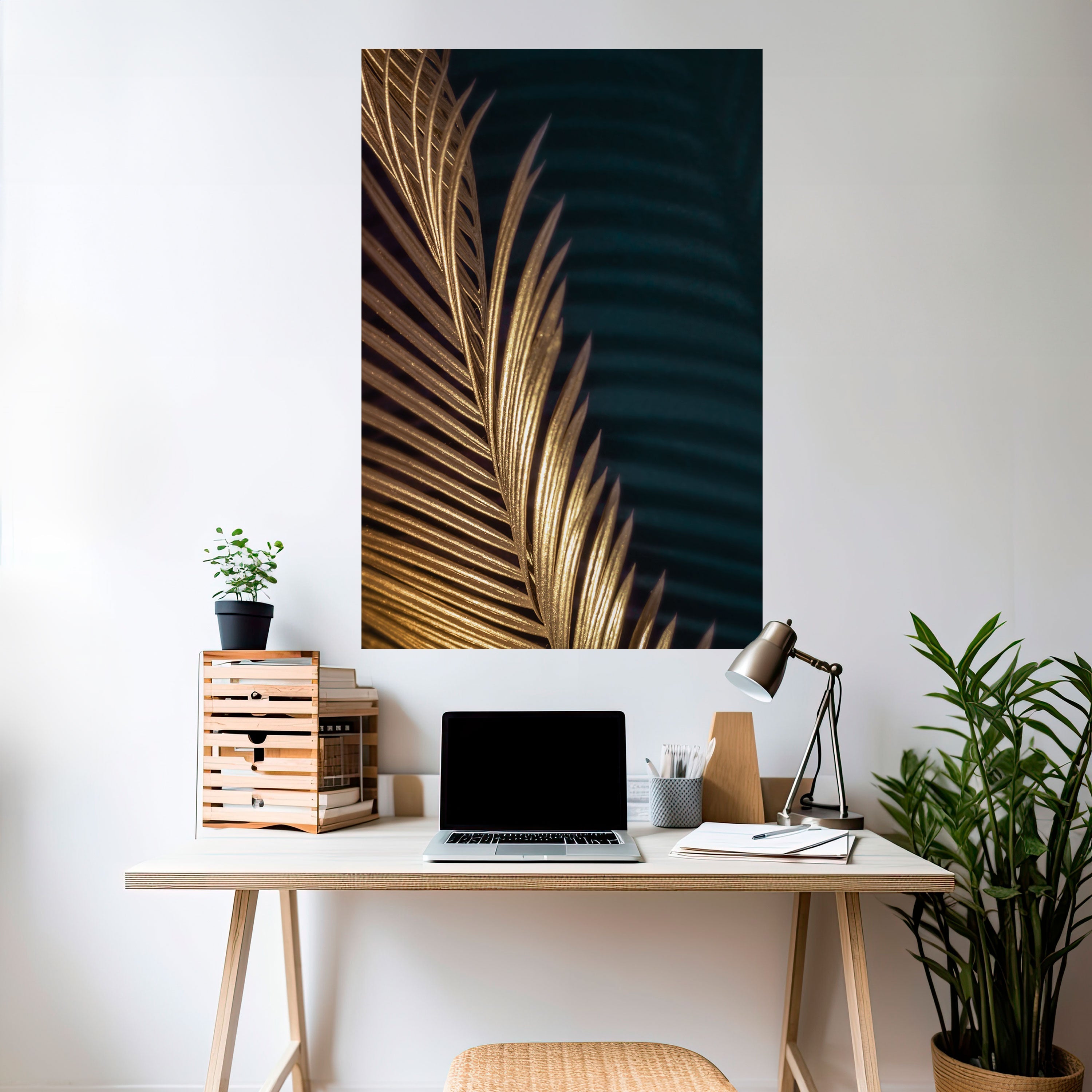 Affiche verticale autocollante LUXE LEAF DANCE