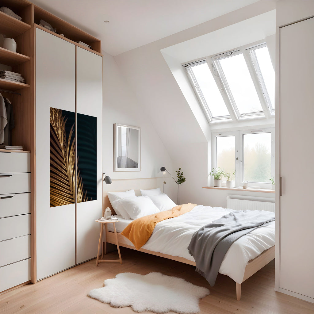 Affiche verticale autocollante LUXE LEAF DANCE