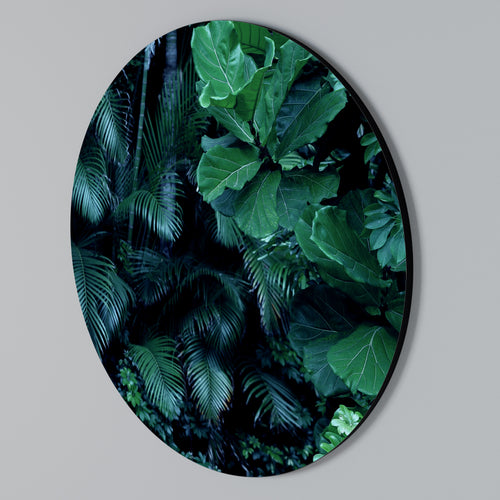 DEEP JUNGLE SERENADE Round Wall Art
