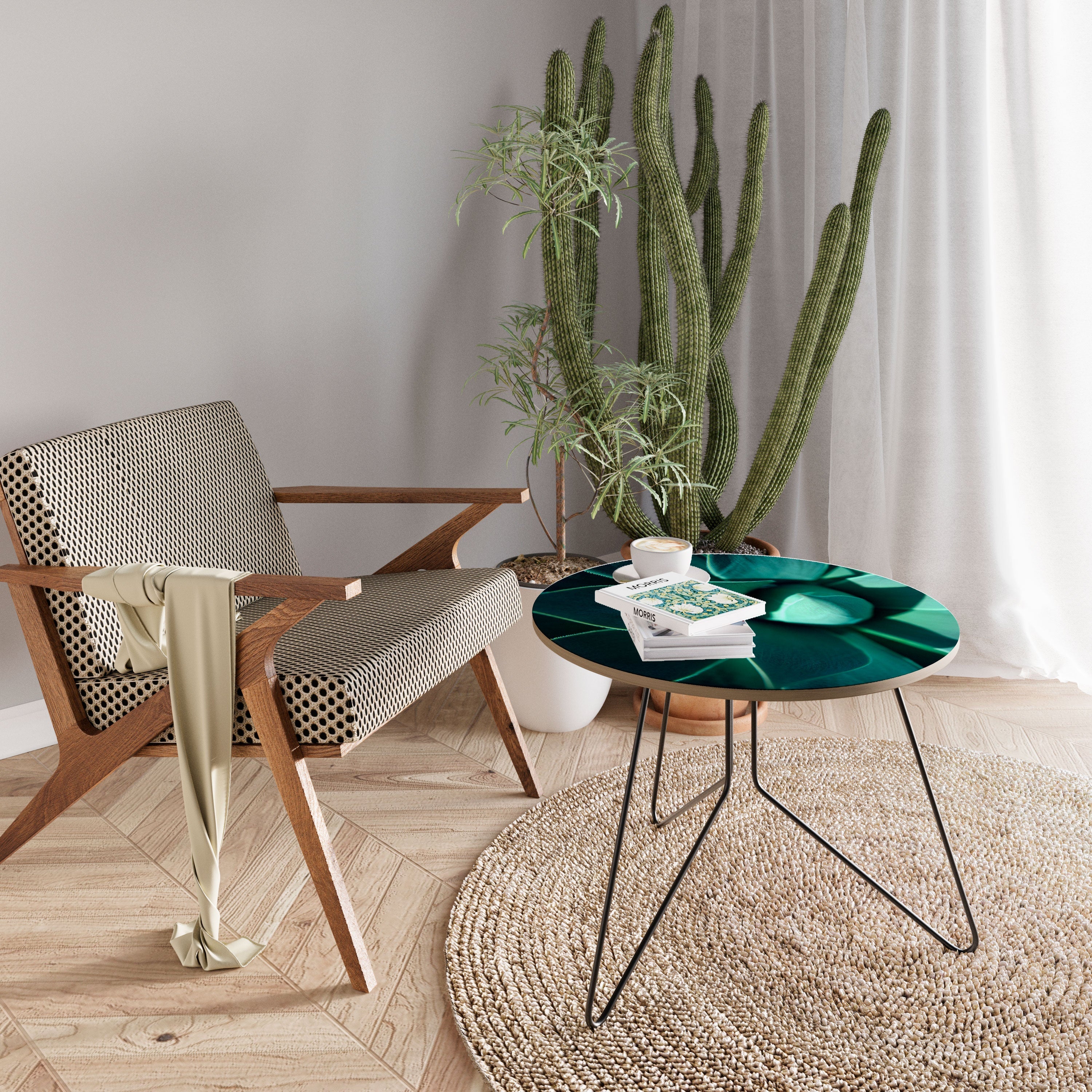 Table basse MYSTIQUE GREEN WHORL 69