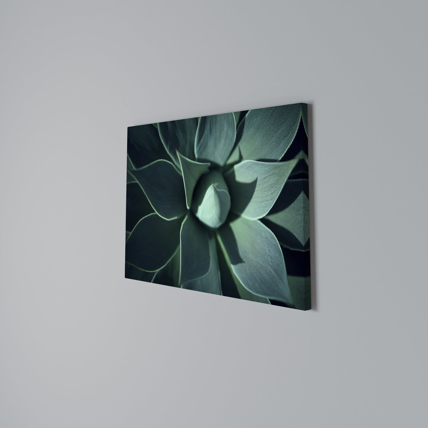 MYSTICAL GREEN WHORL Horizontal Canvas Print