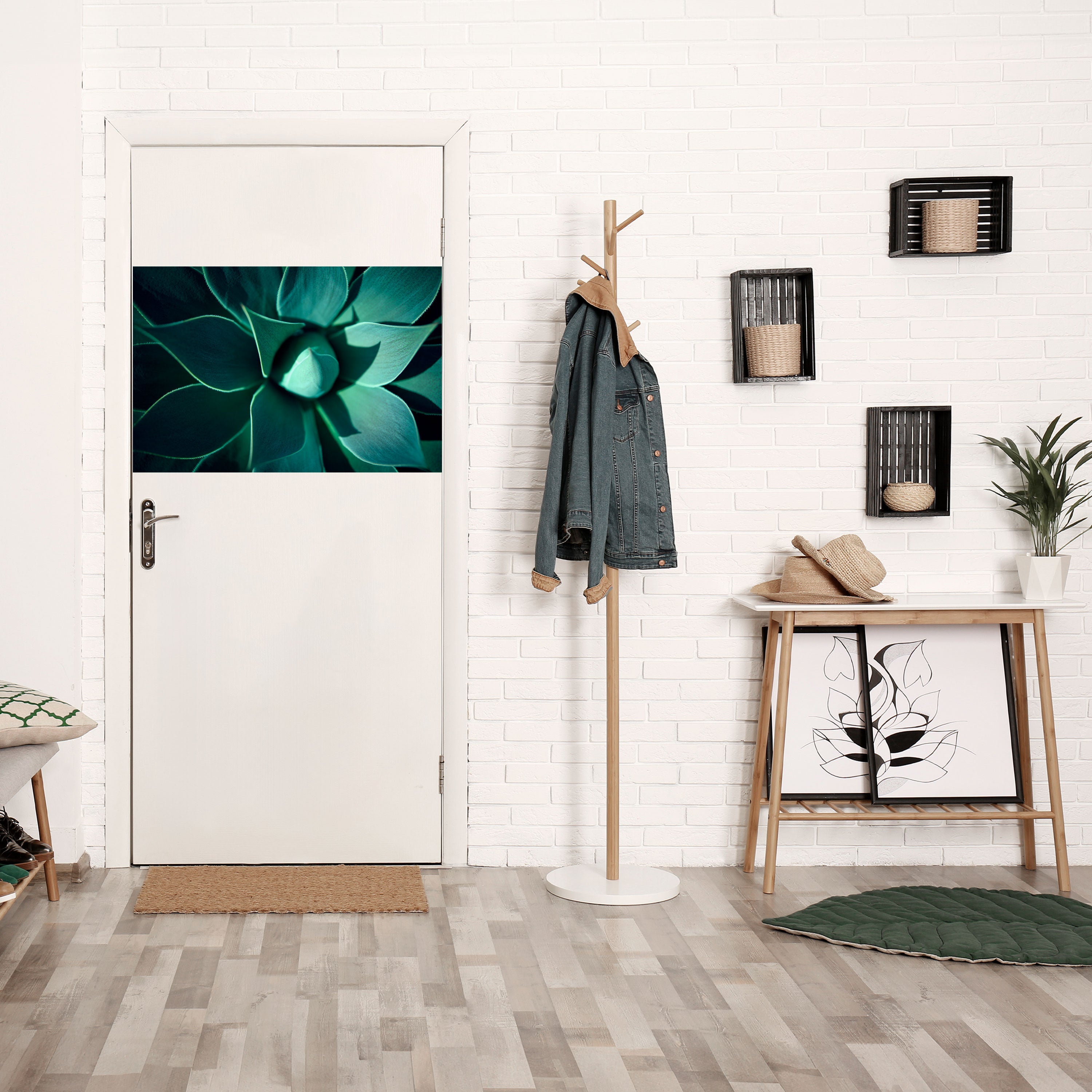 Affiche horizontale autocollante « VIOLET VERT MYSTIQUE »