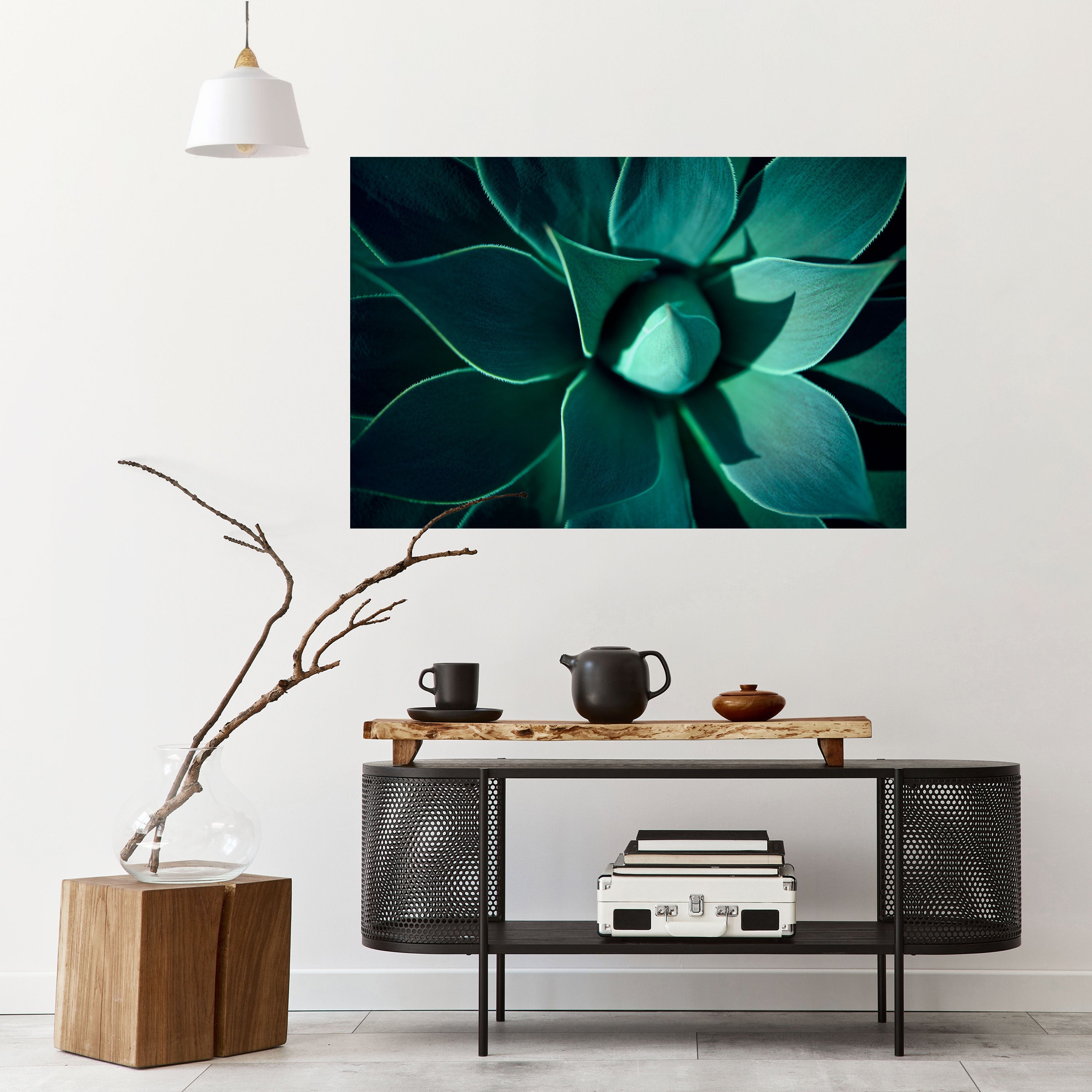 Affiche horizontale autocollante « VIOLET VERT MYSTIQUE »