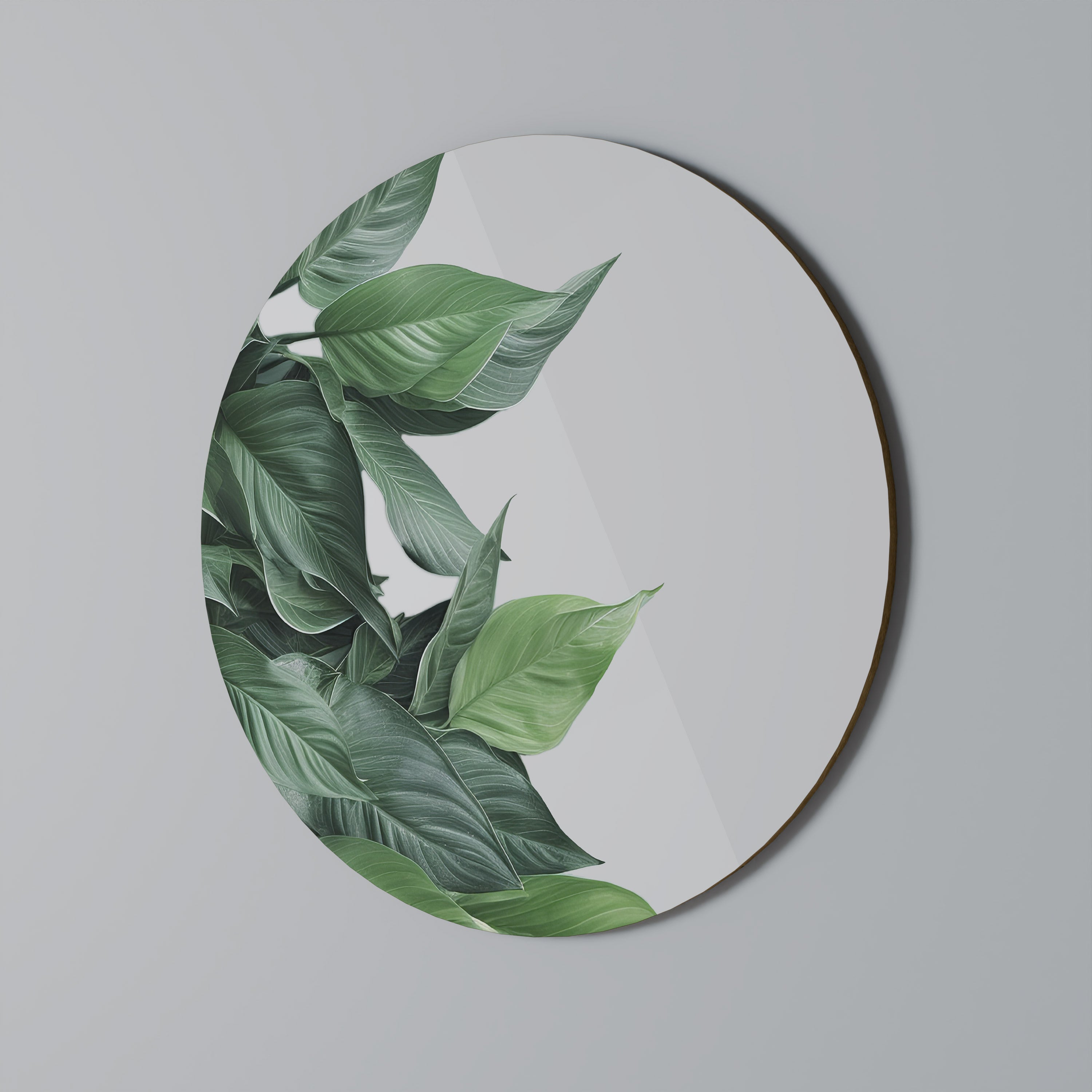 Décoration murale ronde LUSH LEAFY WHIMSY