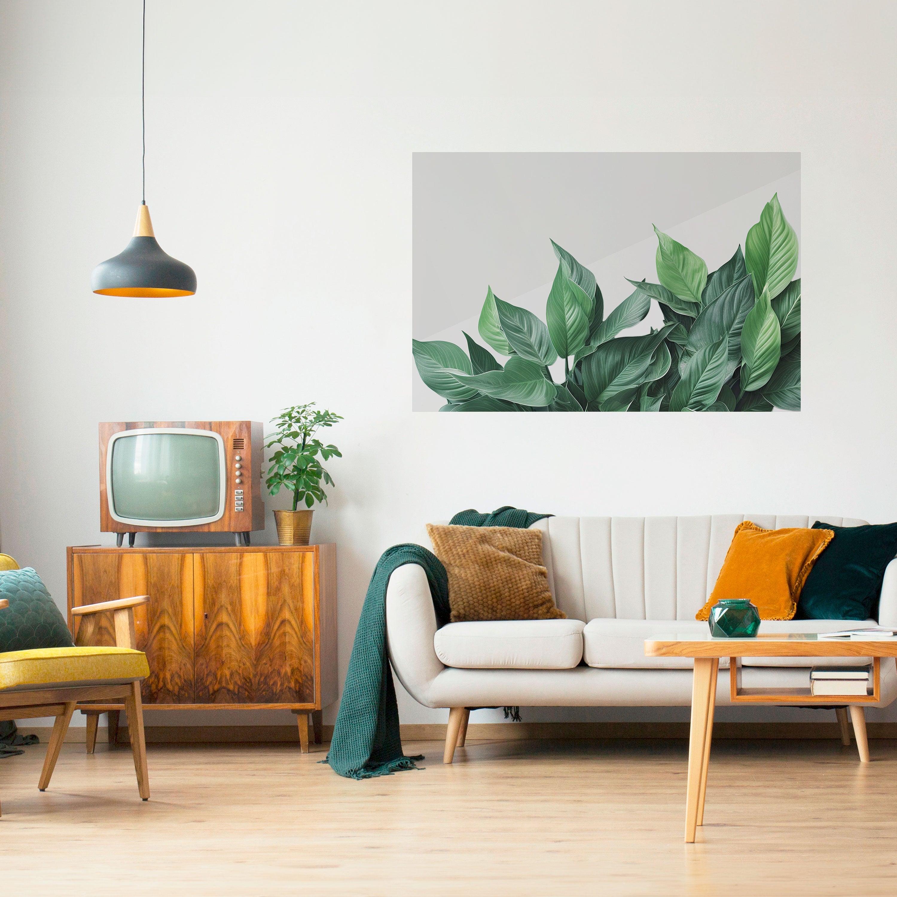 Affiche horizontale autocollante « LUSH LEAFY WHIMSY »