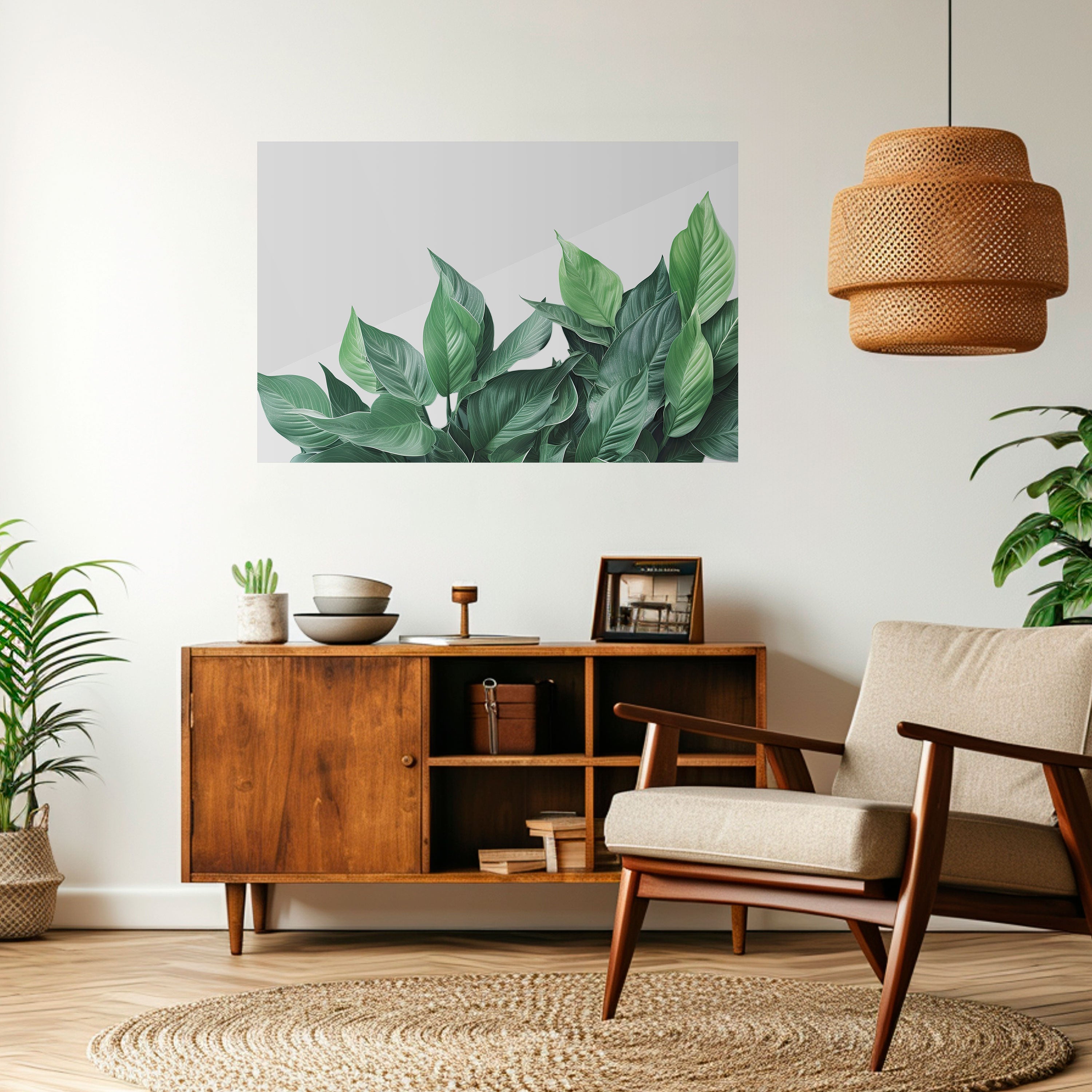 Affiche horizontale autocollante « LUSH LEAFY WHIMSY »