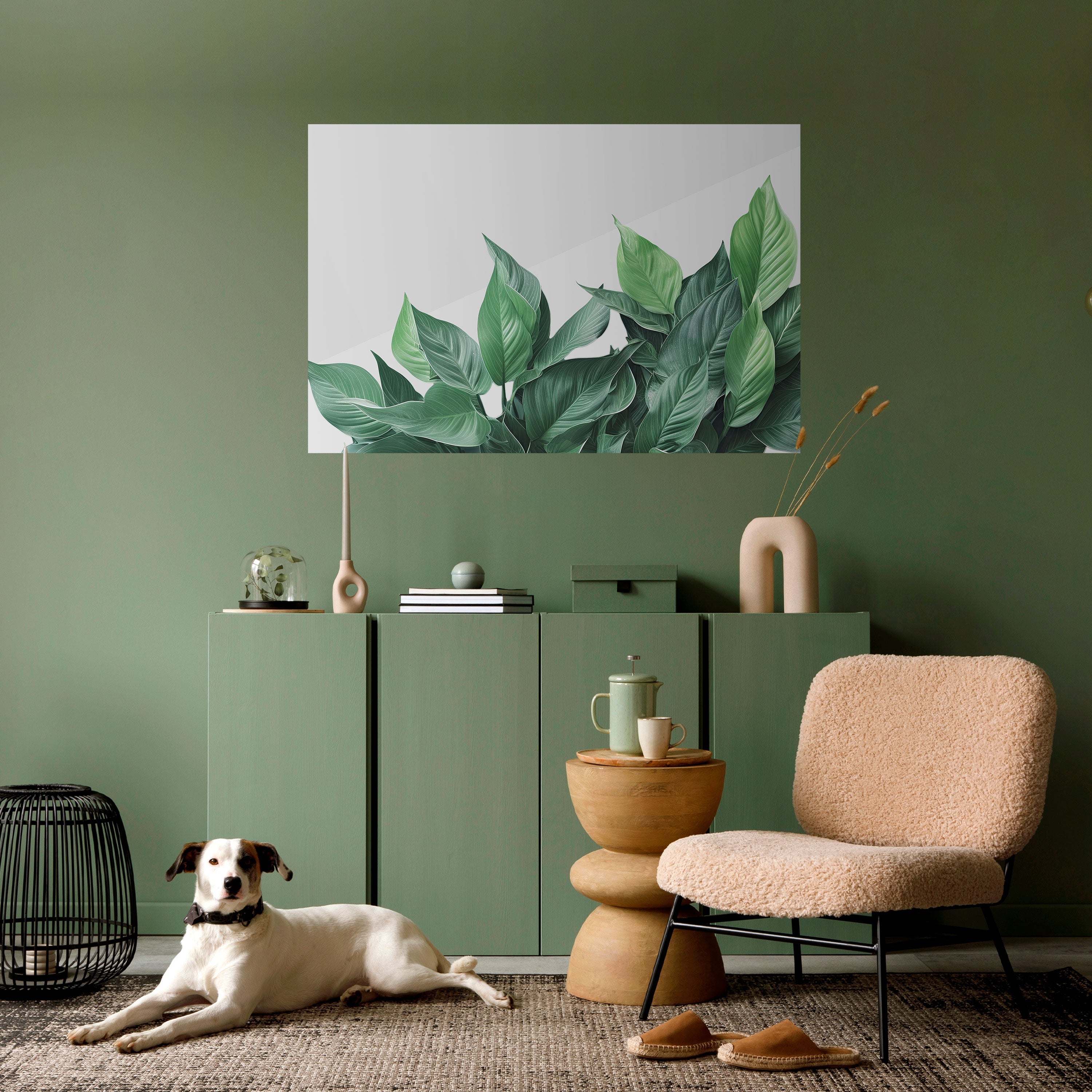 Affiche horizontale autocollante « LUSH LEAFY WHIMSY »