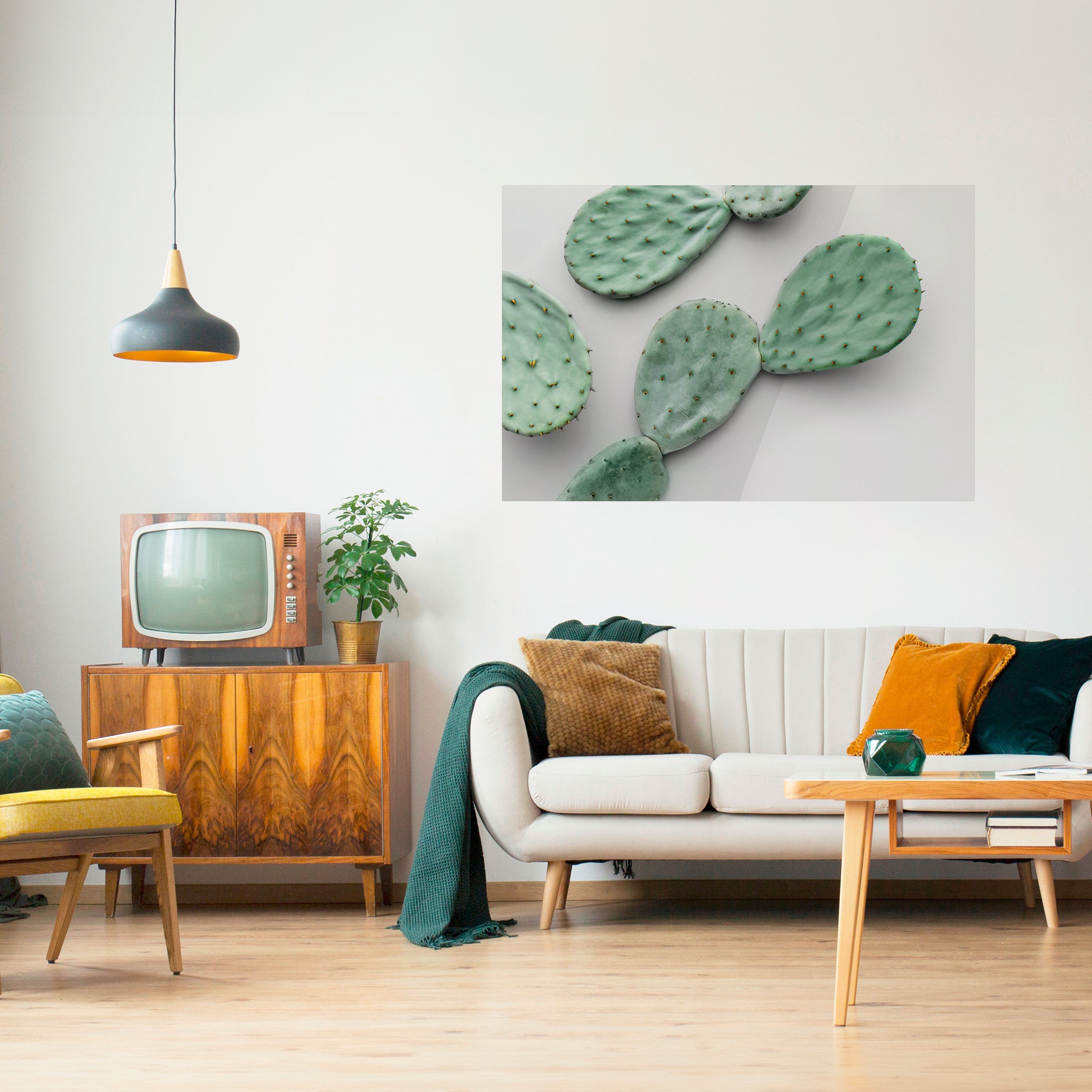 Affiche horizontale autocollante « CACTUS DREAMSCAPE »