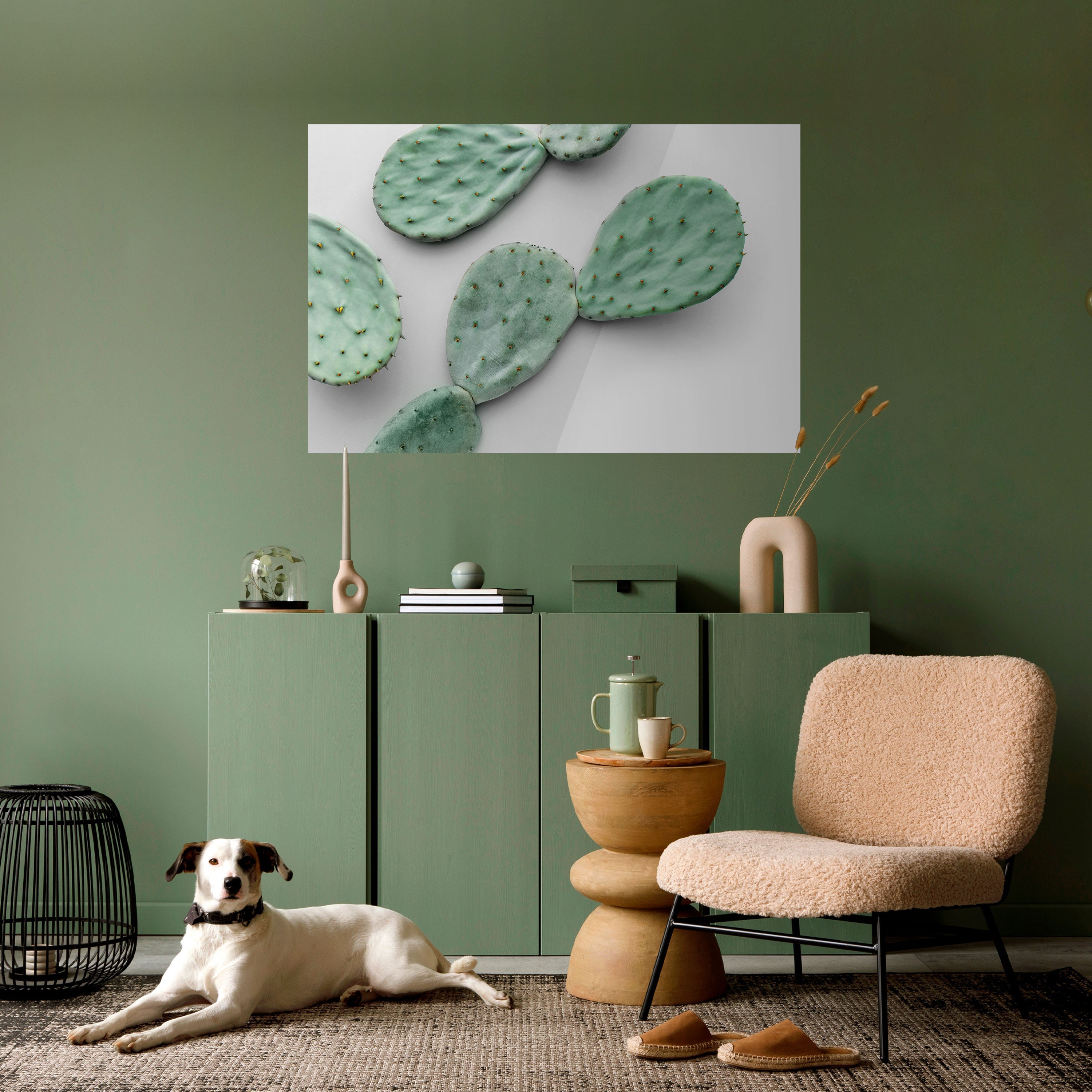Affiche horizontale autocollante « CACTUS DREAMSCAPE »