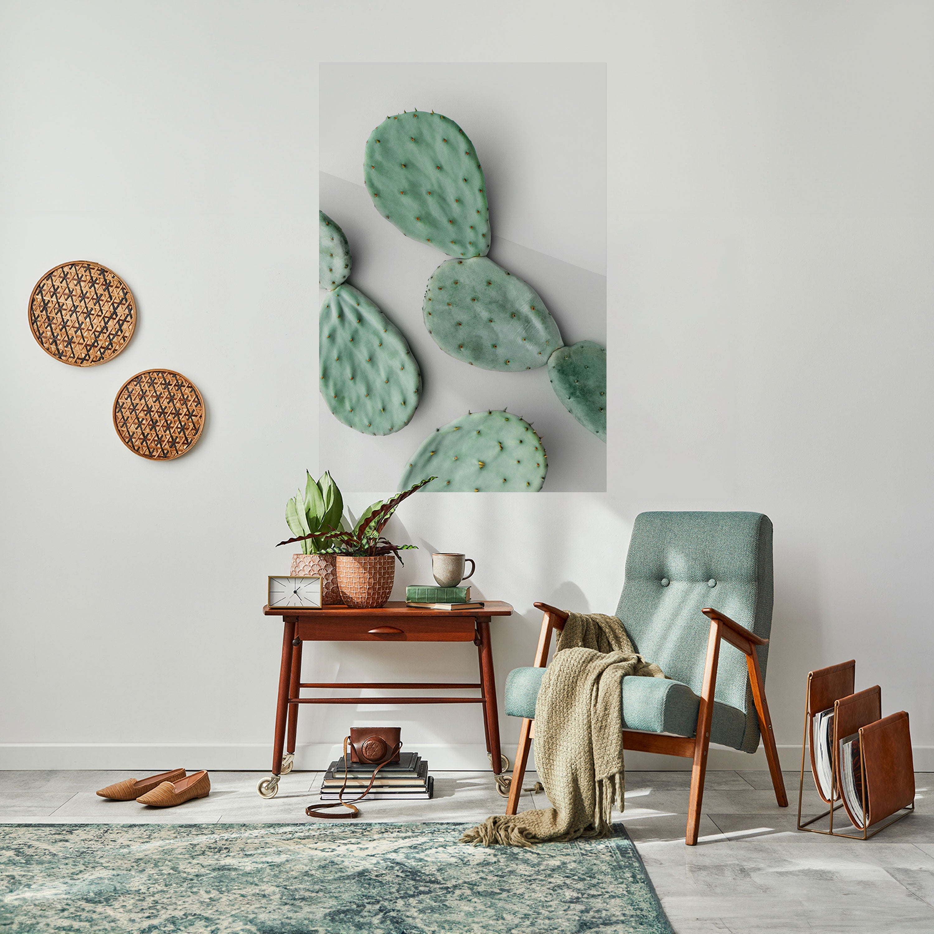 Affiche verticale autocollante « CACTUS DREAMSCAPE »