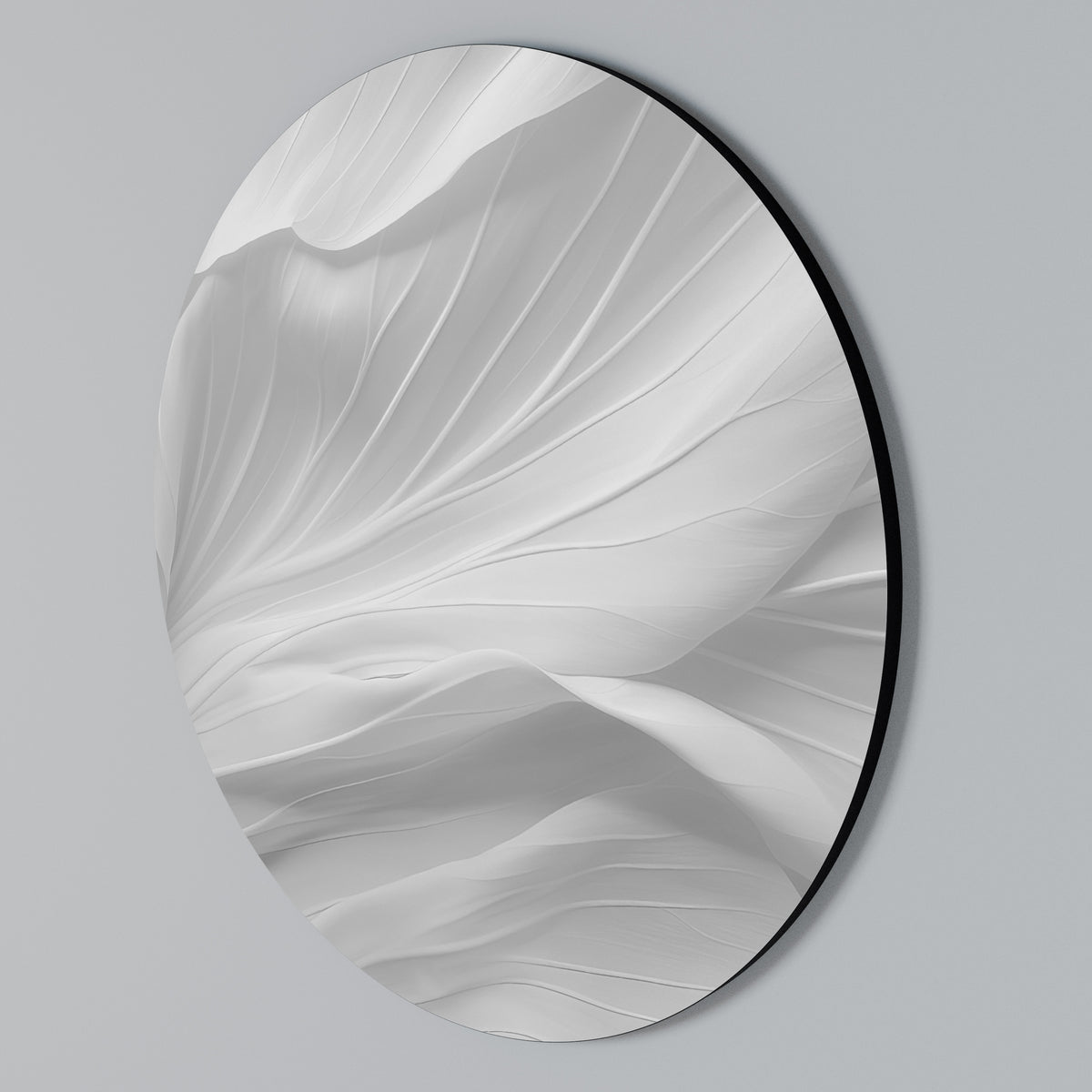 SILKEN SERENITY Round Wall Art