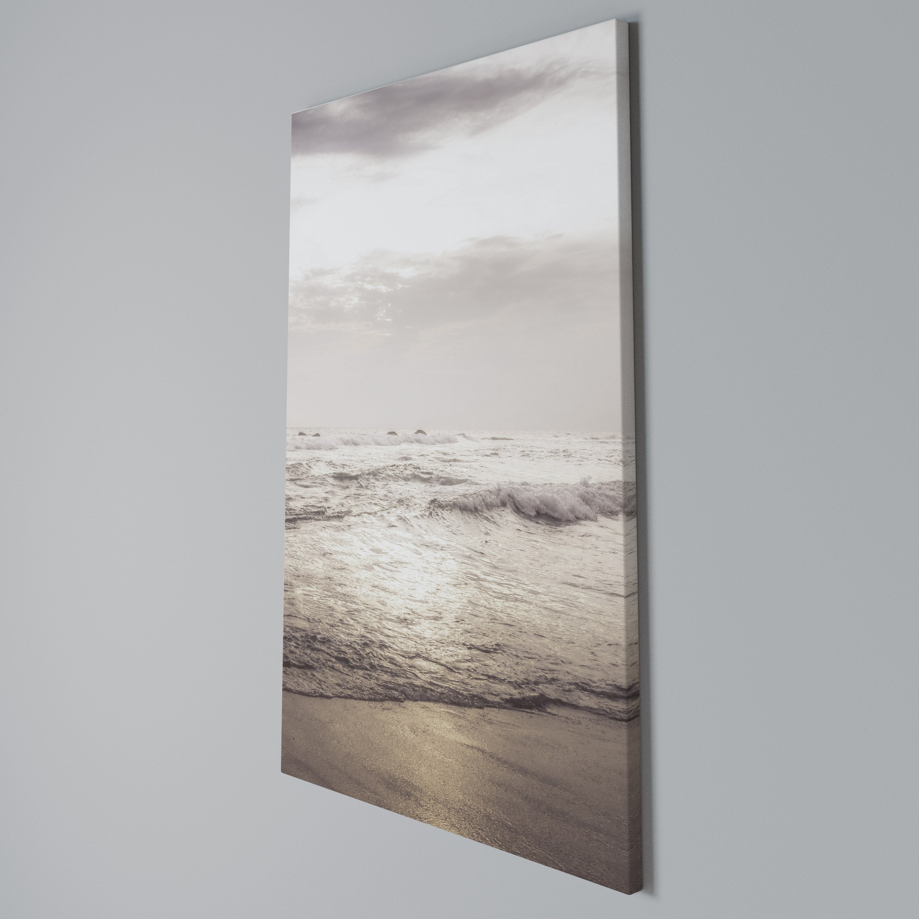 WHISPERS OF THE OCEAN Vertical Canvas Print
