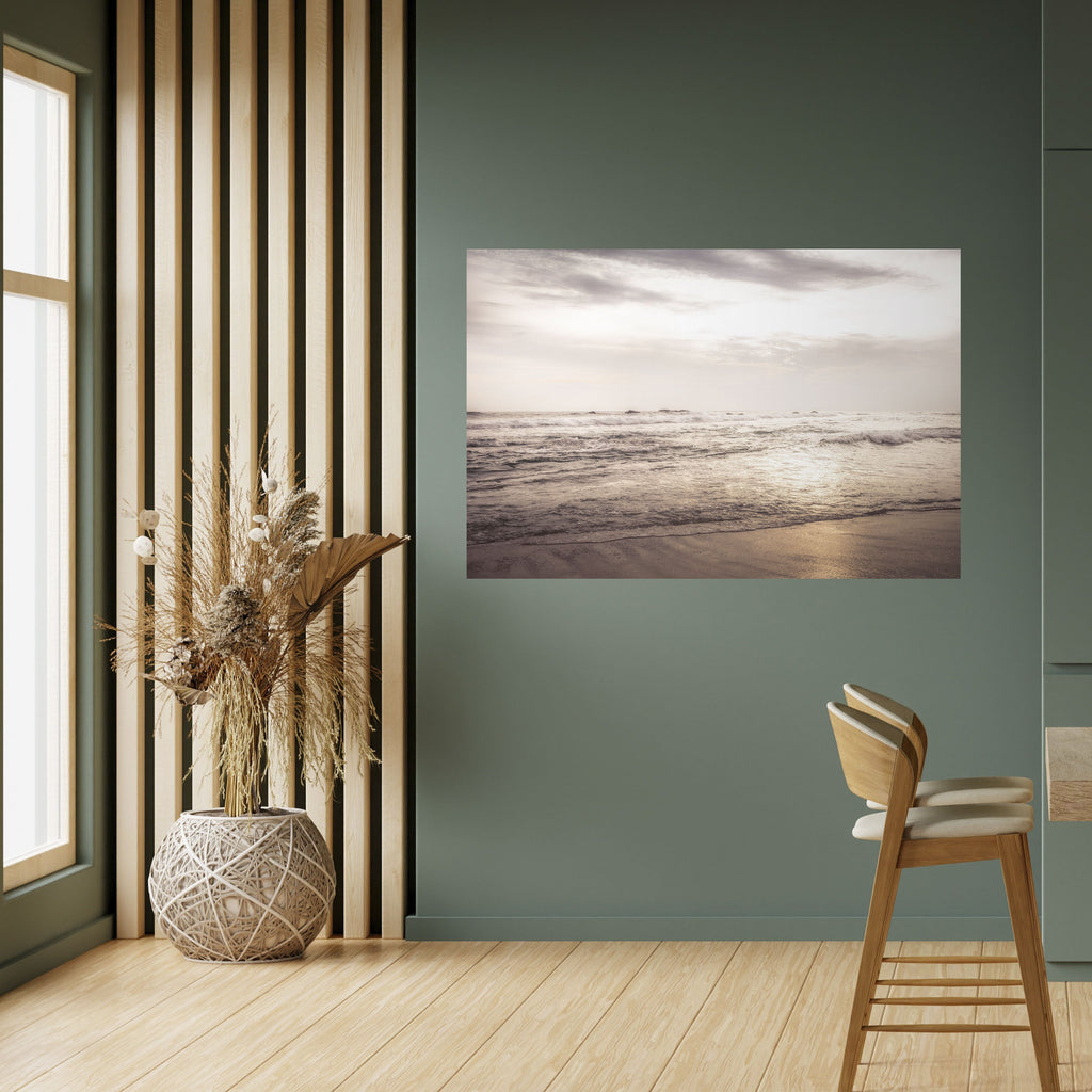 WHISPERS OF THE OCEAN Peel and Stick Horizontal Poster