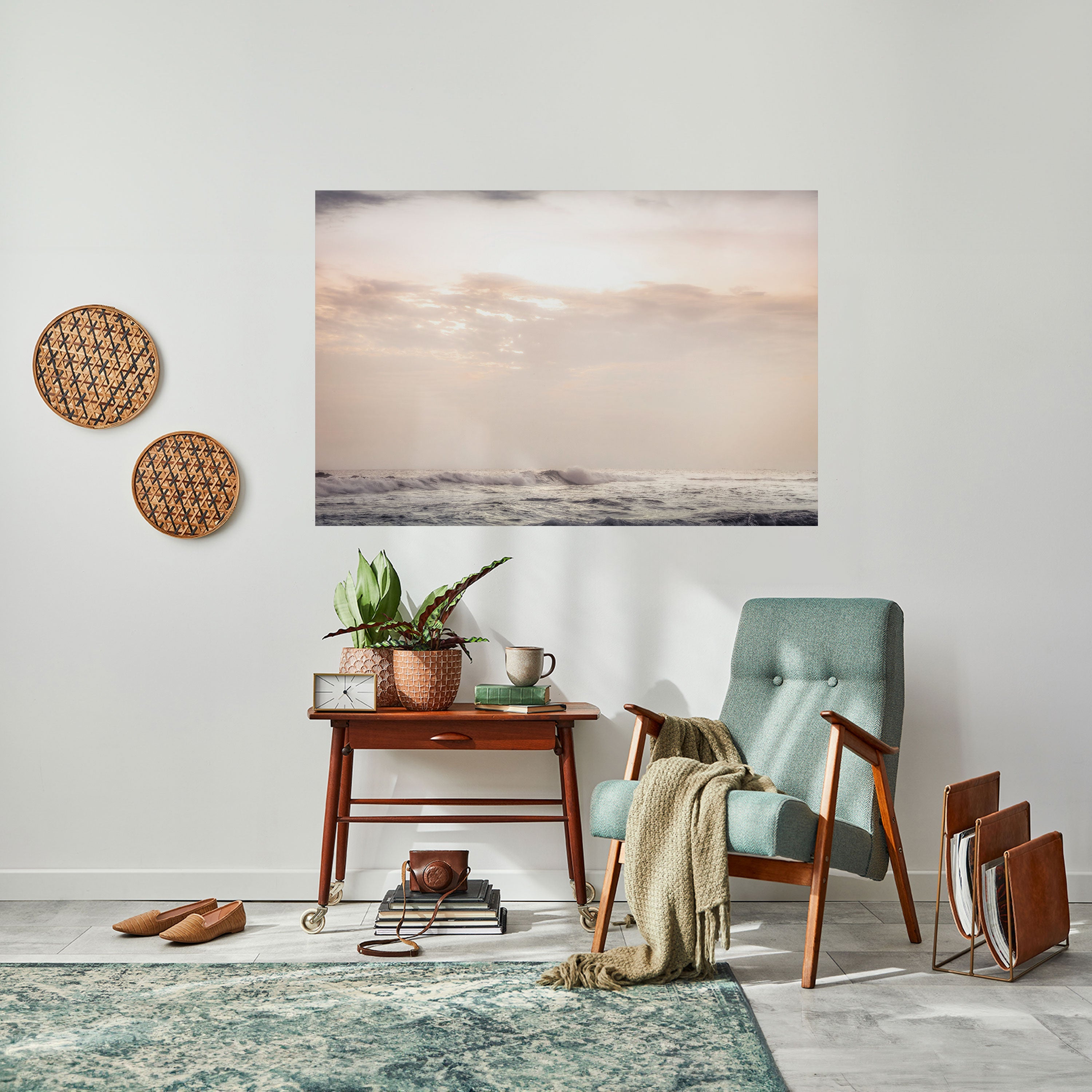 Affiche horizontale autocollante WHISPERS OF WAVE