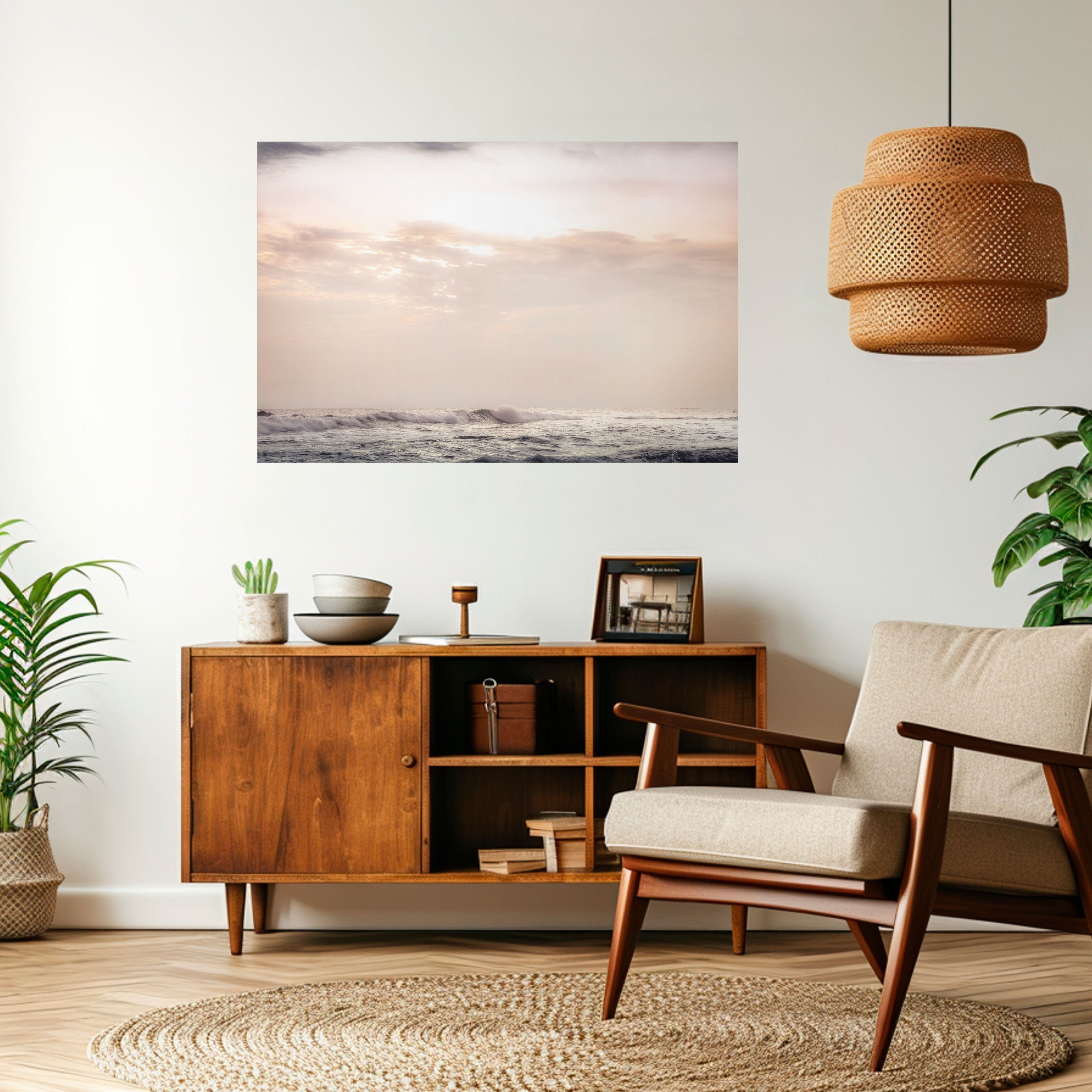 Affiche horizontale autocollante WHISPERS OF WAVE