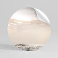 WHISPERS OF WAVE Peel and Stick Round Sticker
