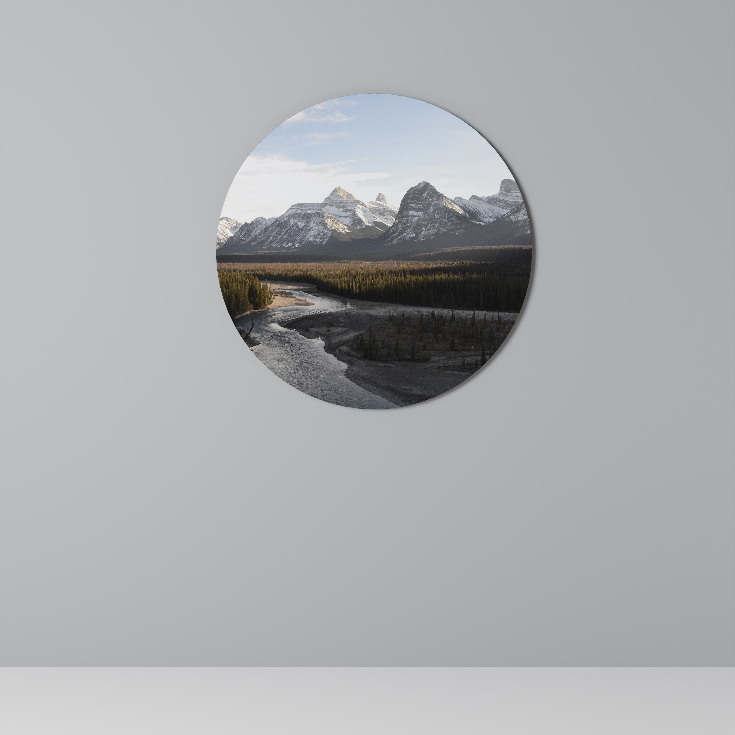 ÉCHOS DE LA SPLENDEUR DE LA NATURE Art mural rond