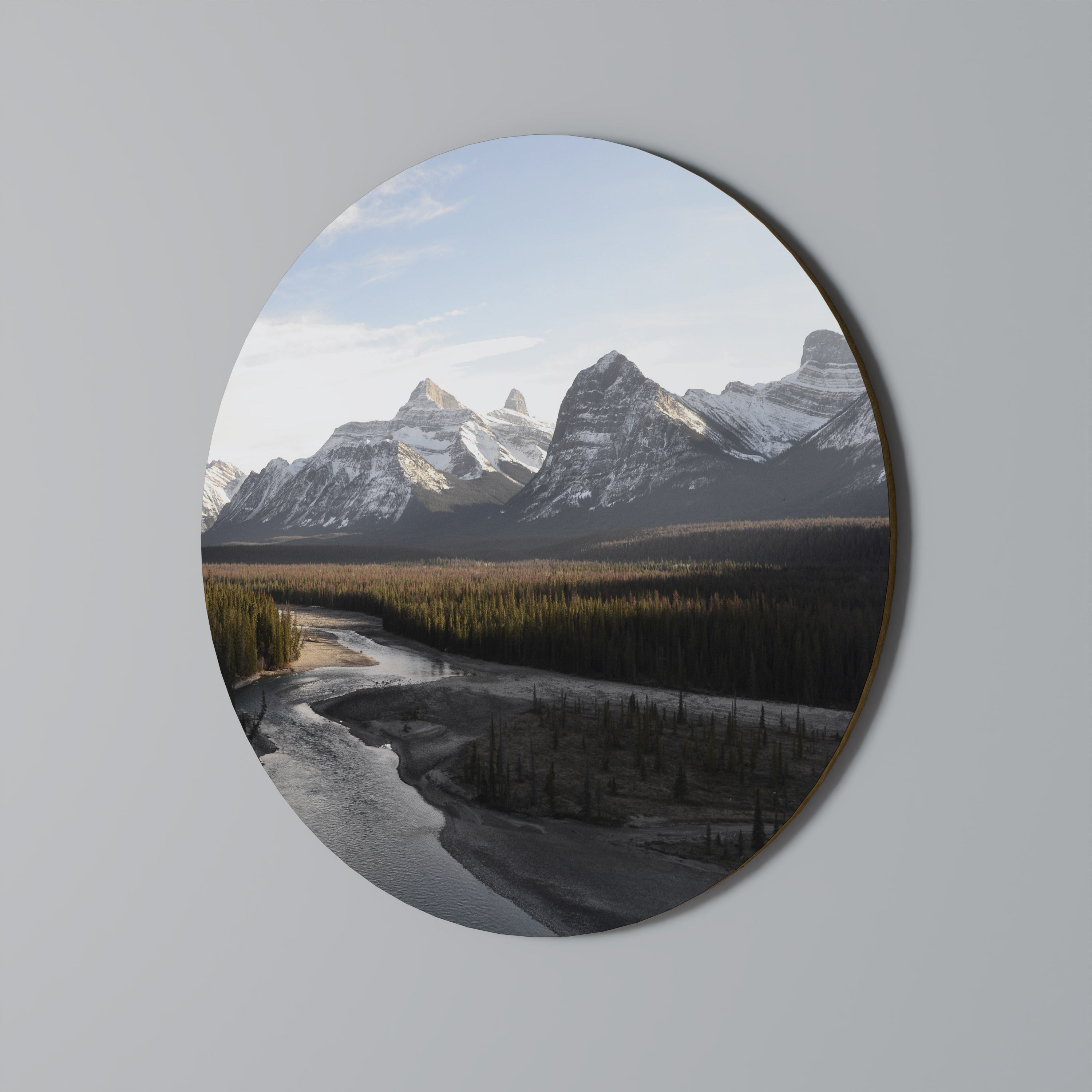 ÉCHOS DE LA SPLENDEUR DE LA NATURE Art mural rond