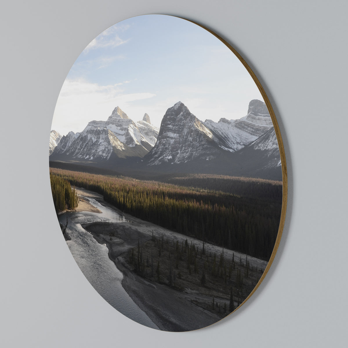 ECHOES OF NATURE'S SPLENDOR Round Wall Art