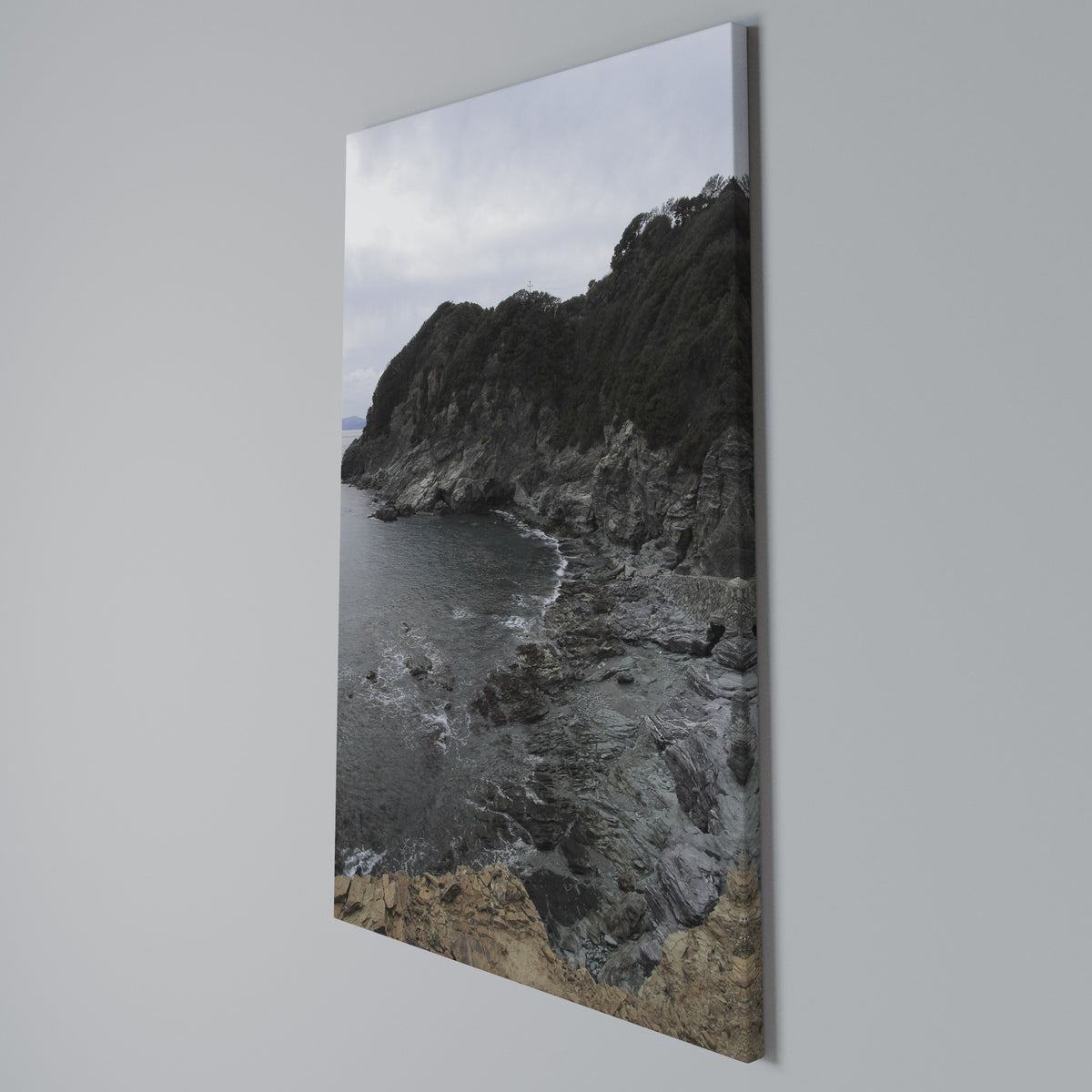 STONE MELODY AT SEA Vertical Canvas Print