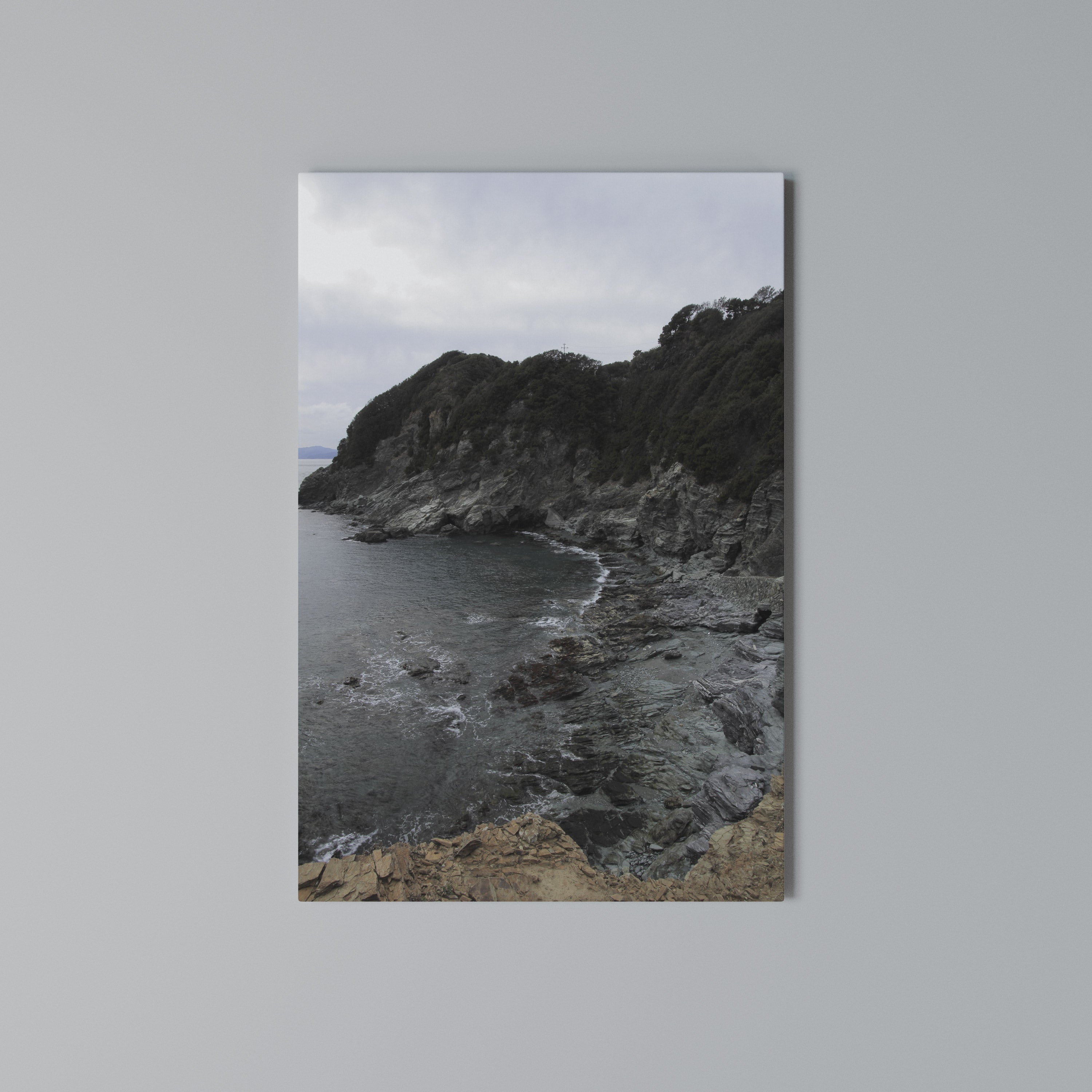 STONE MELODY AT SEA Vertical Canvas Print
