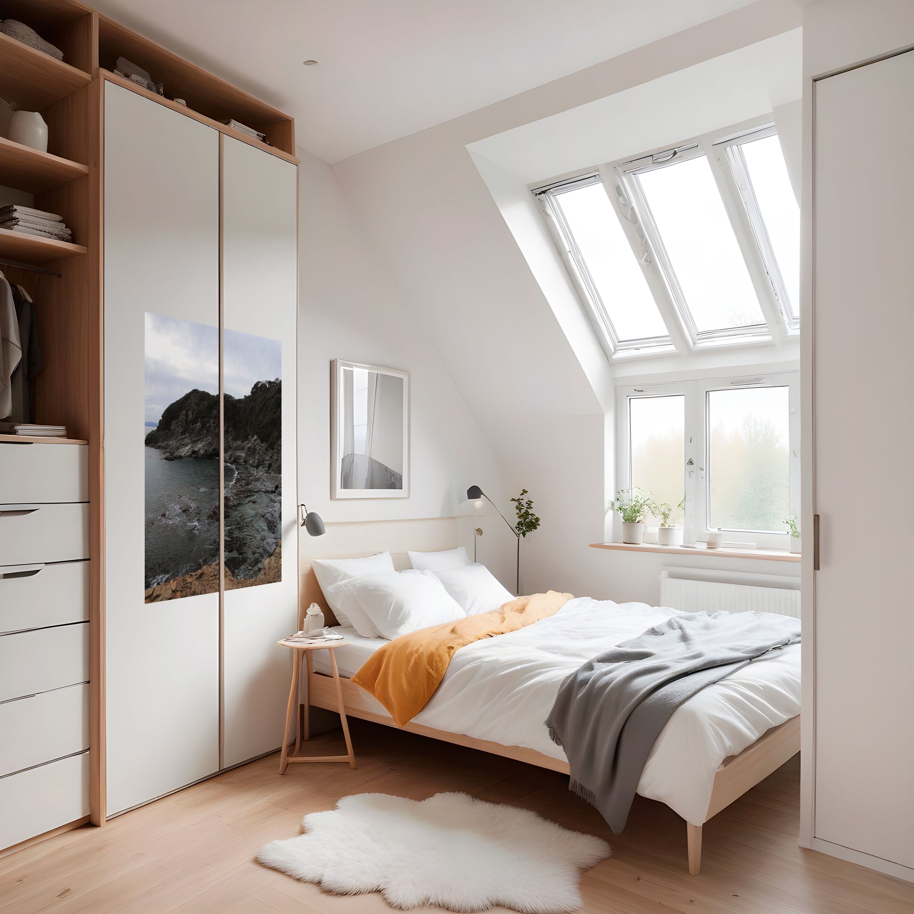 Affiche verticale autocollante « STONE MELODY AT SEA »