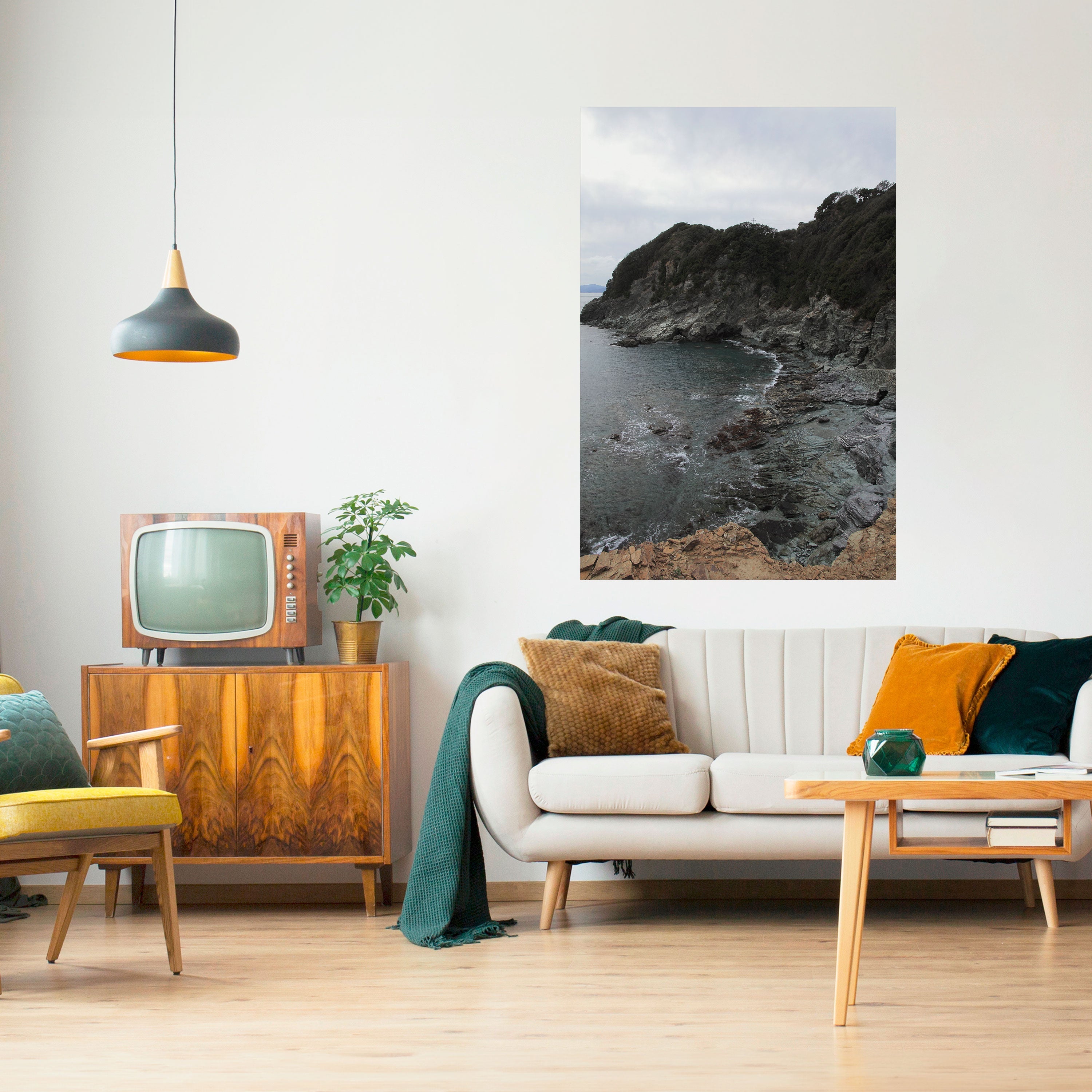 Affiche verticale autocollante « STONE MELODY AT SEA »