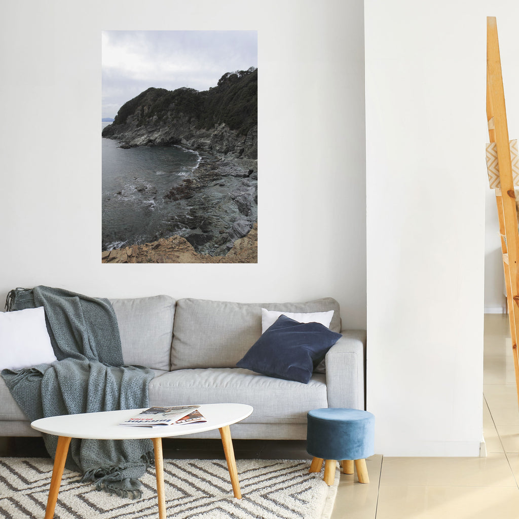 Affiche verticale autocollante « STONE MELODY AT SEA »