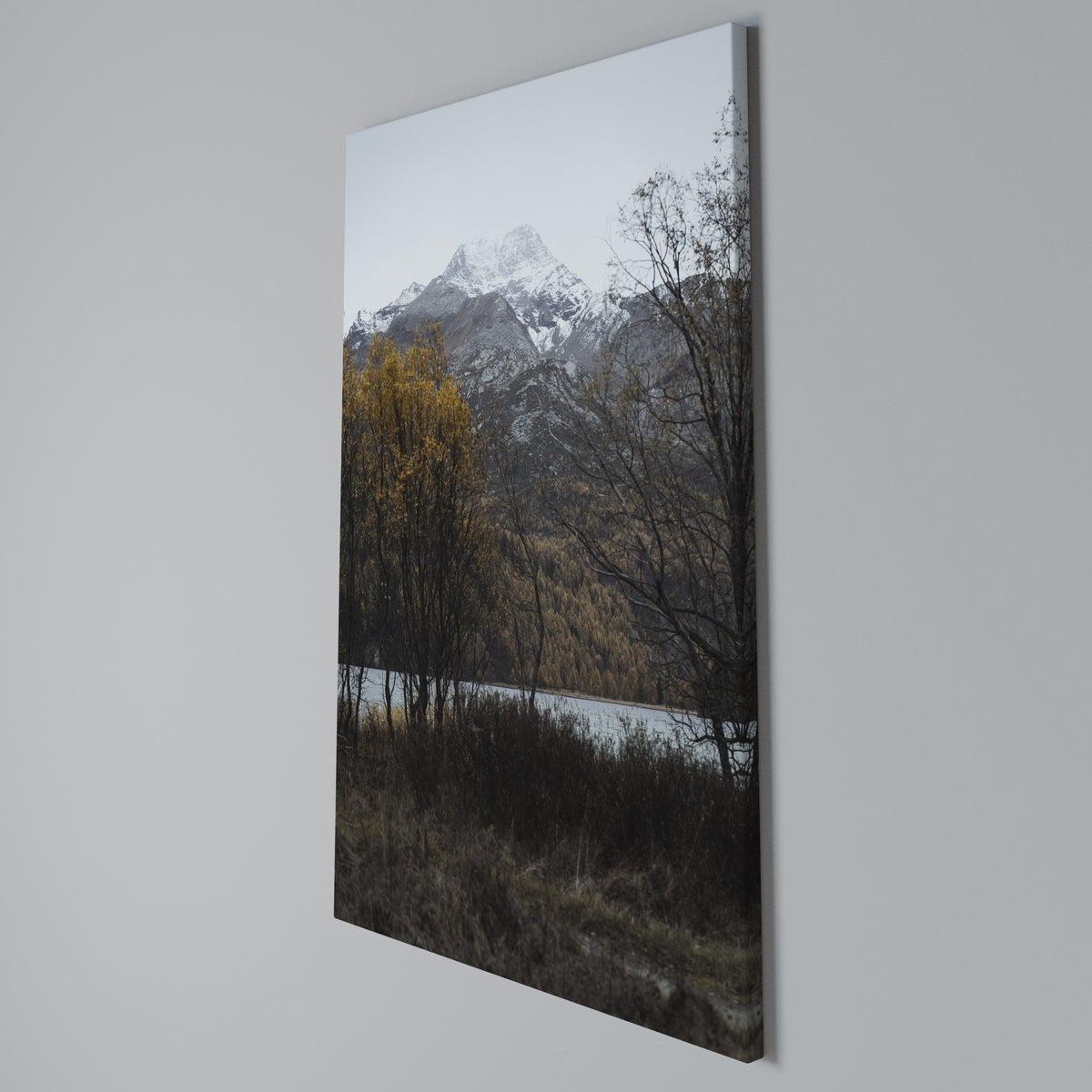 AUTUMN'S SILENT EMBRACE Vertical Canvas Print