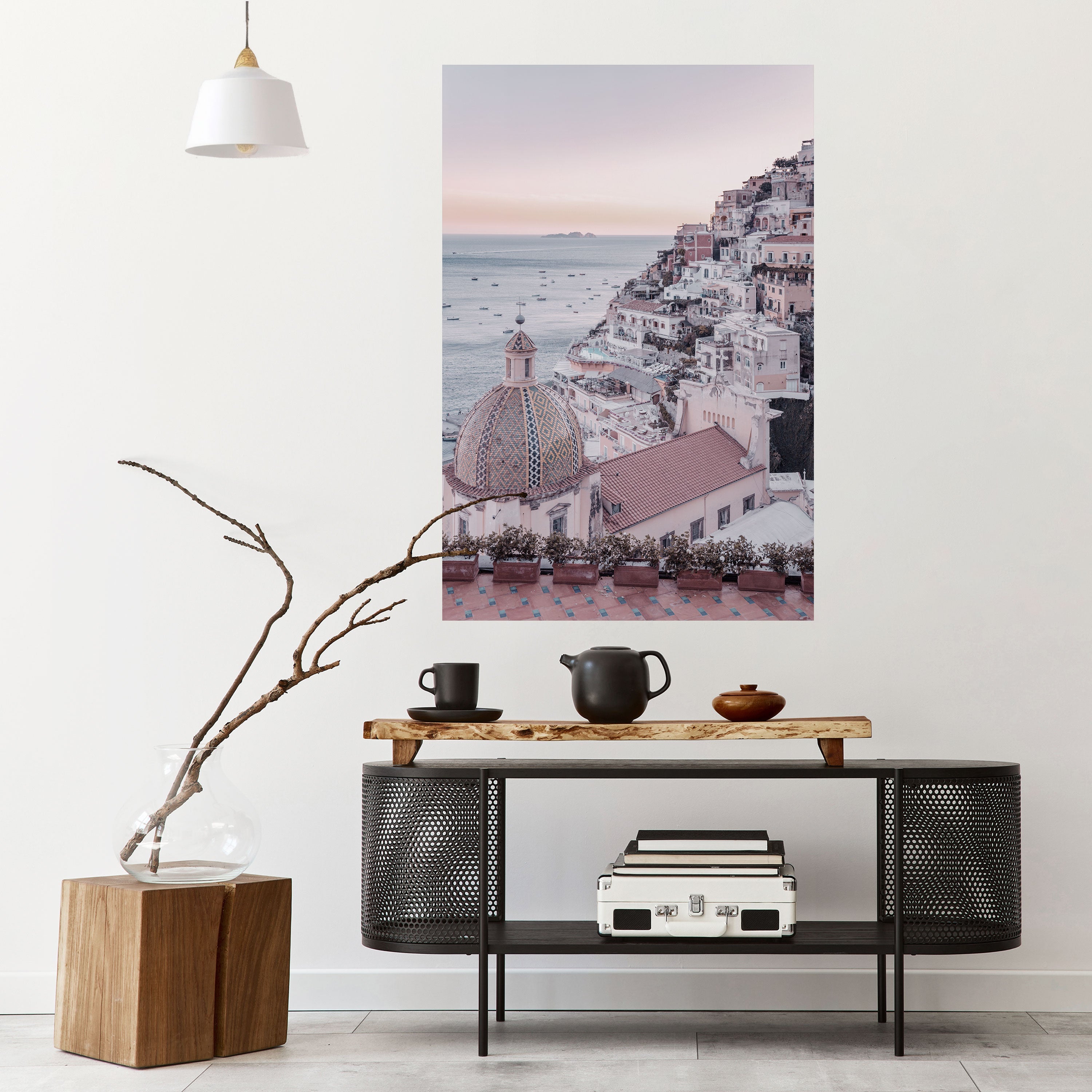 Affiche verticale autocollante « Paysage de rêve méditerranéen »