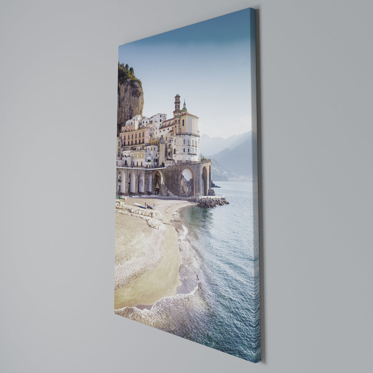 SEASIDE ARCHITECTURAL FANTASY Vertical Canvas Print
