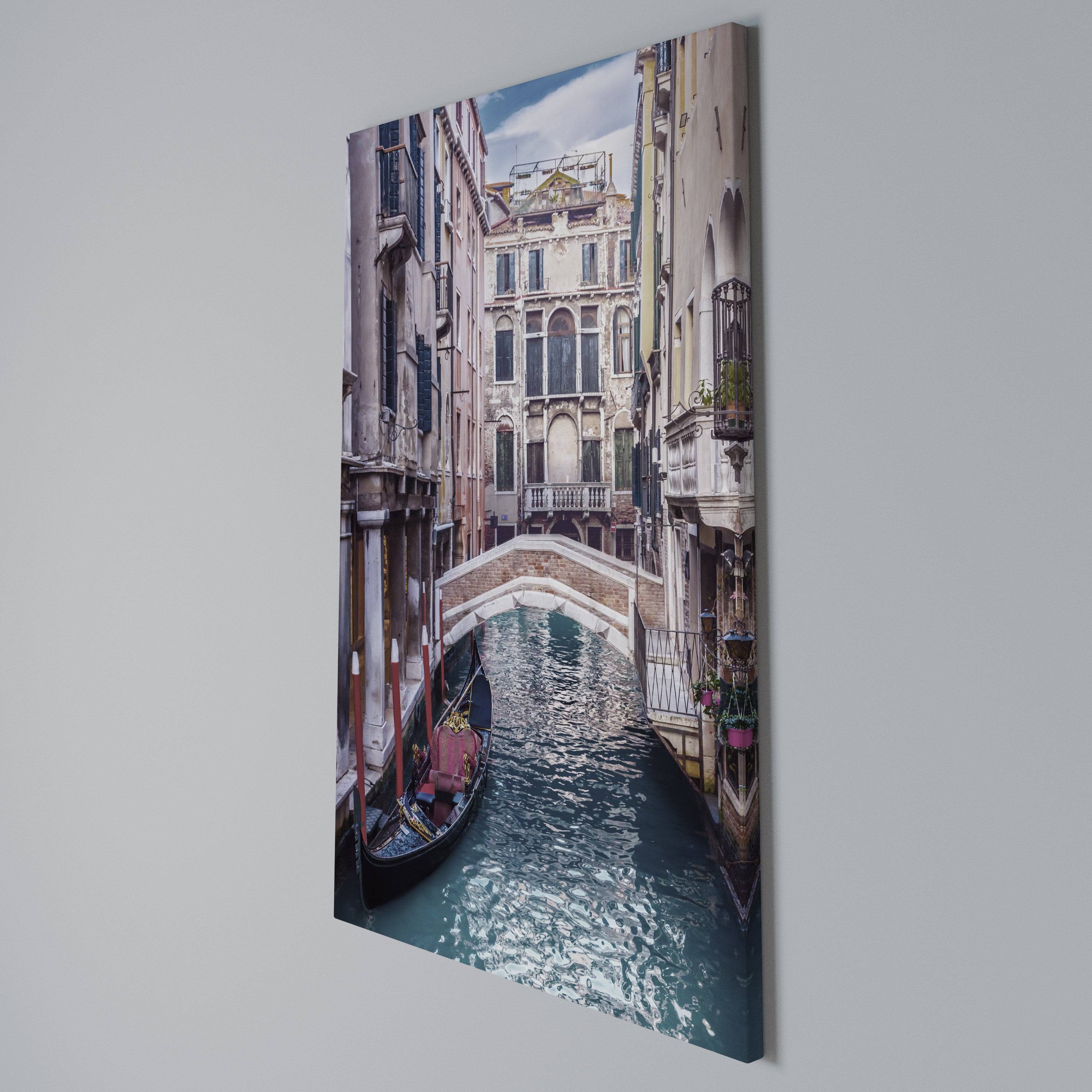 GONDOLA GLIDE Vertical Canvas Print