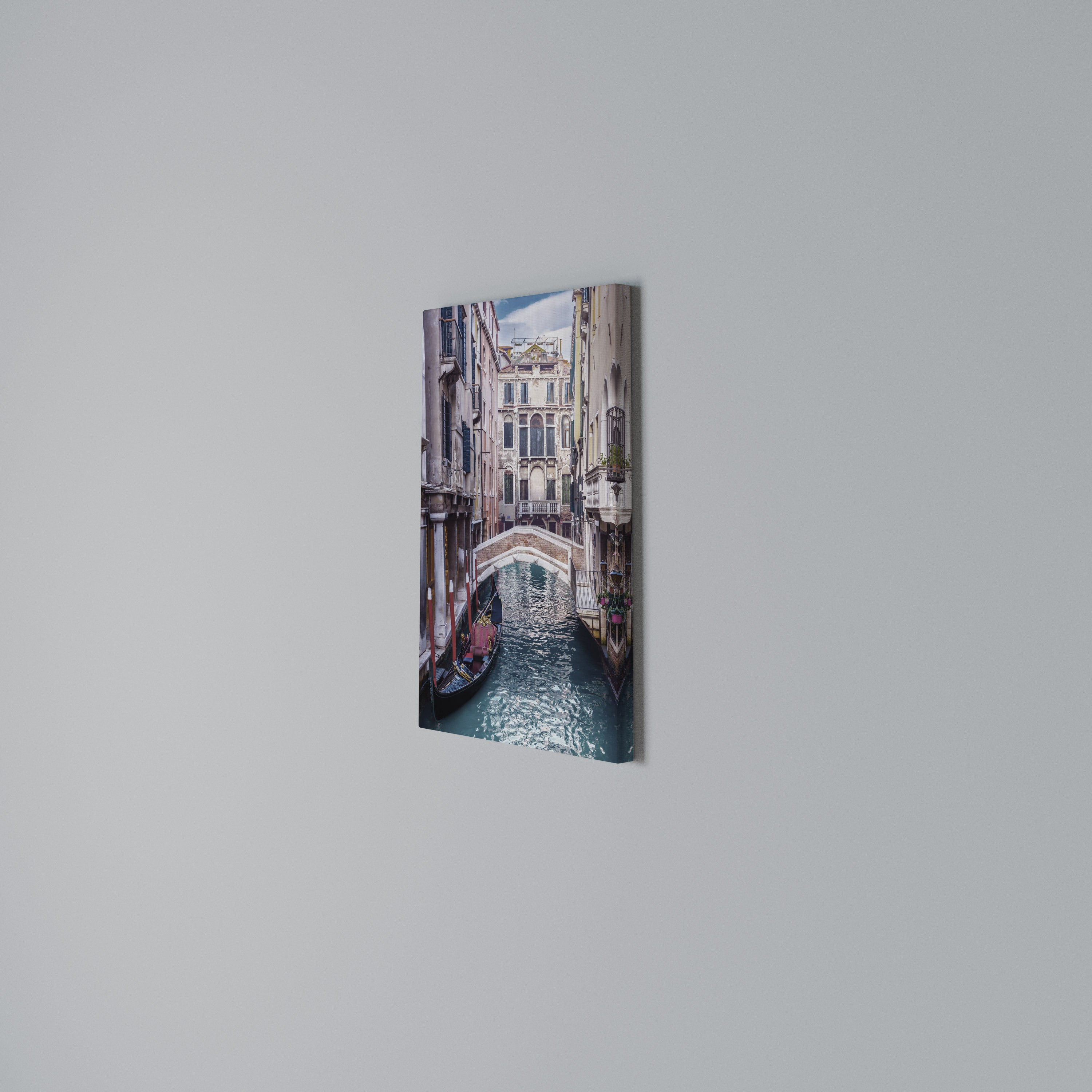 GONDOLA GLIDE Vertical Canvas Print