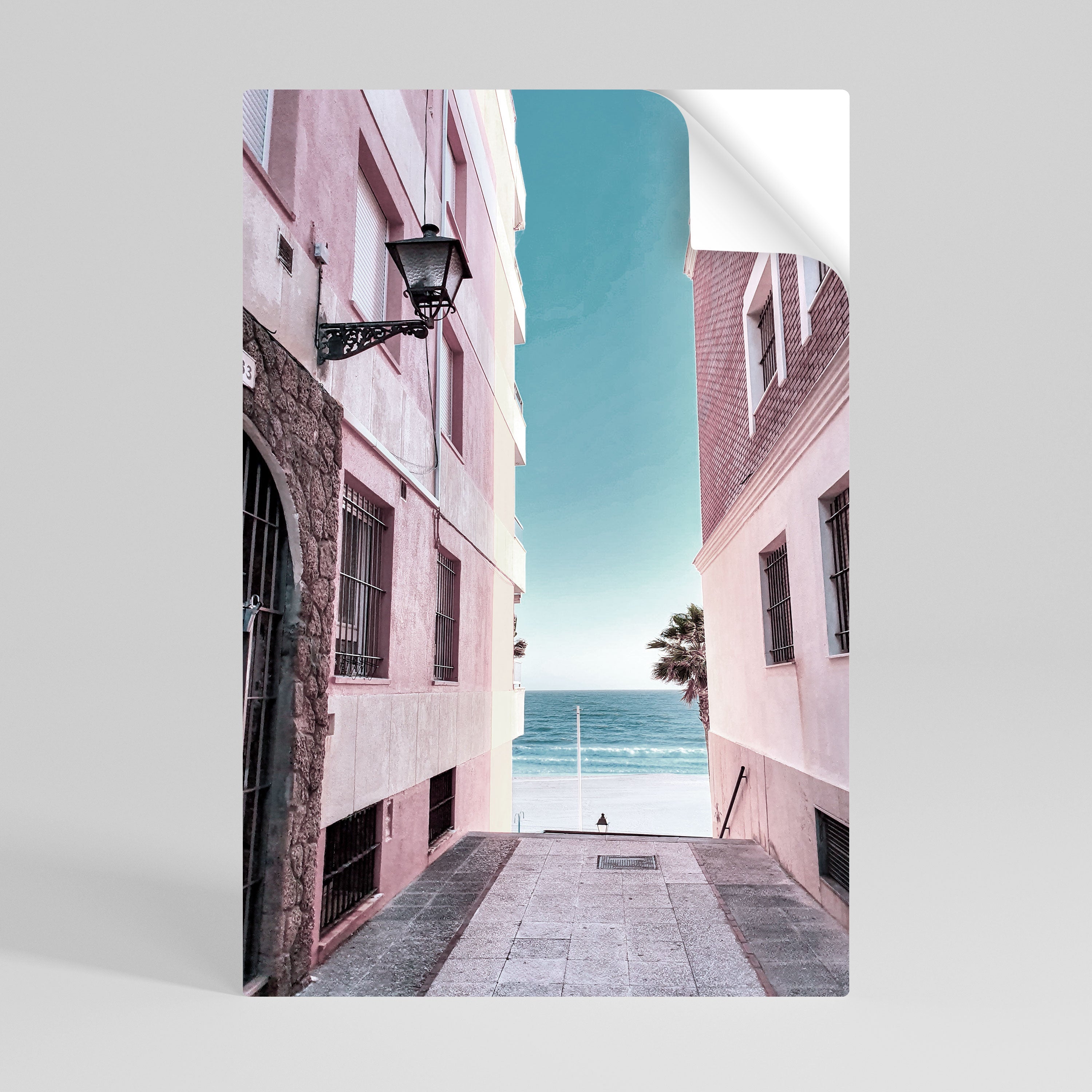 Affiche verticale autocollante OCEAN'S WHISPER PATH