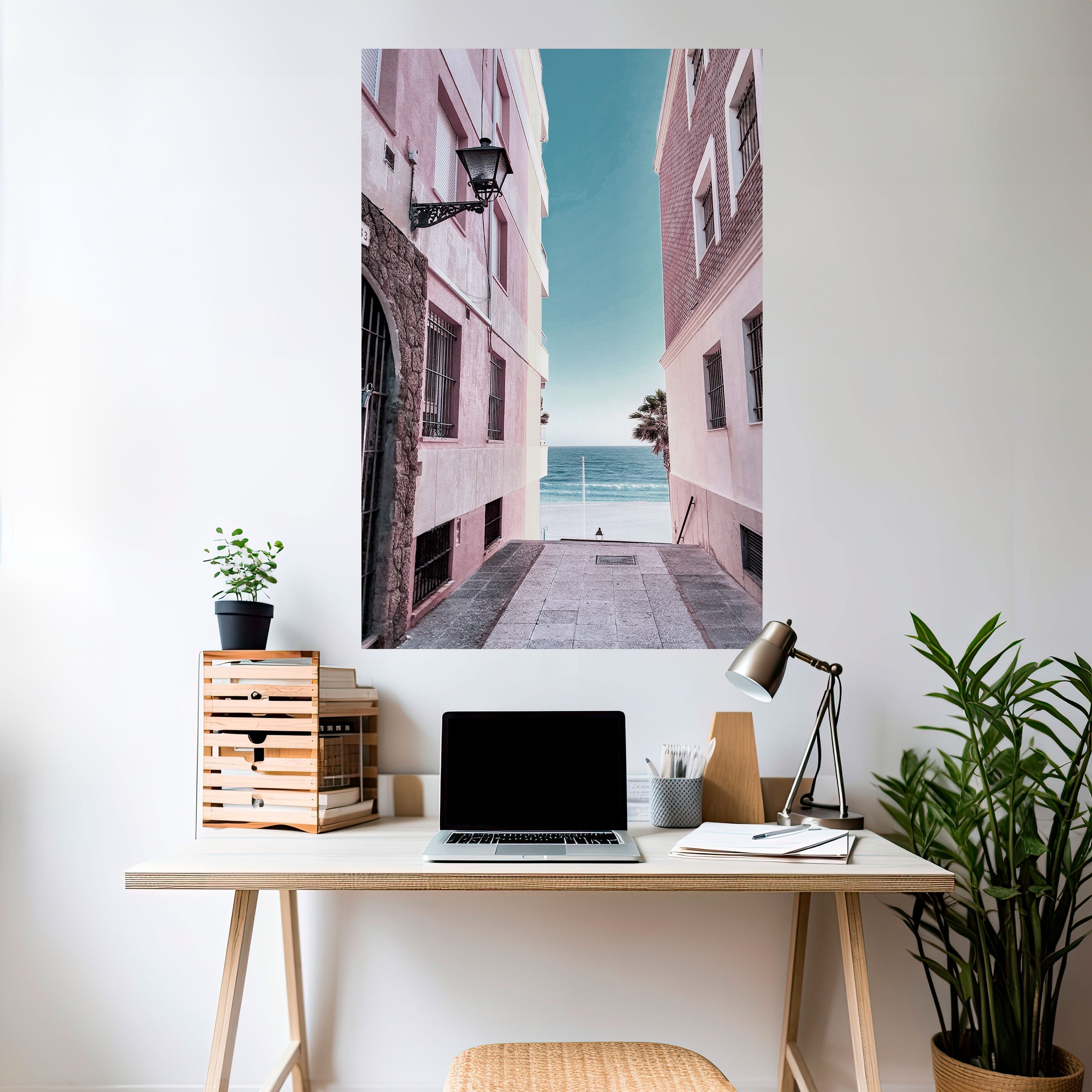 Affiche verticale autocollante OCEAN'S WHISPER PATH