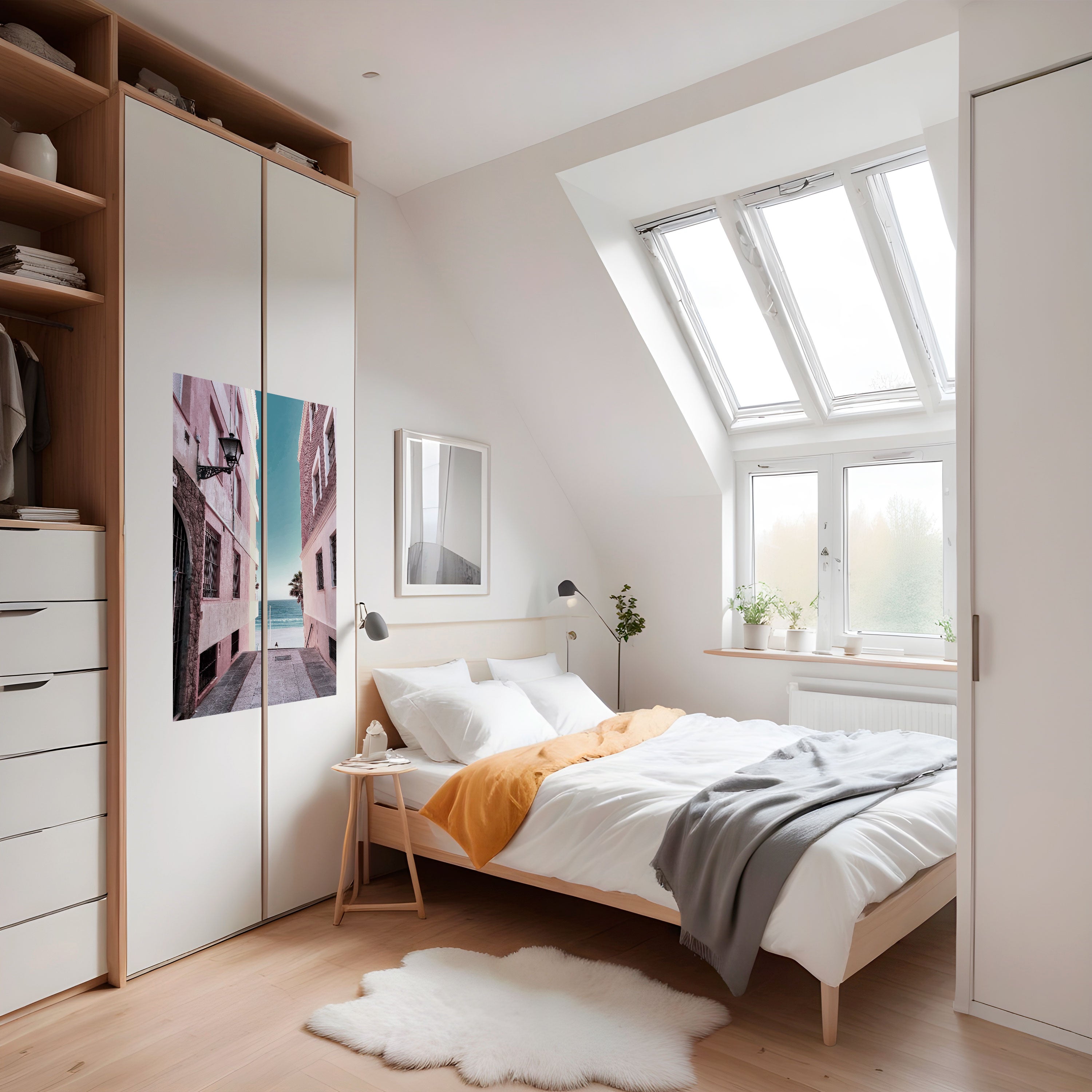 Affiche verticale autocollante OCEAN'S WHISPER PATH