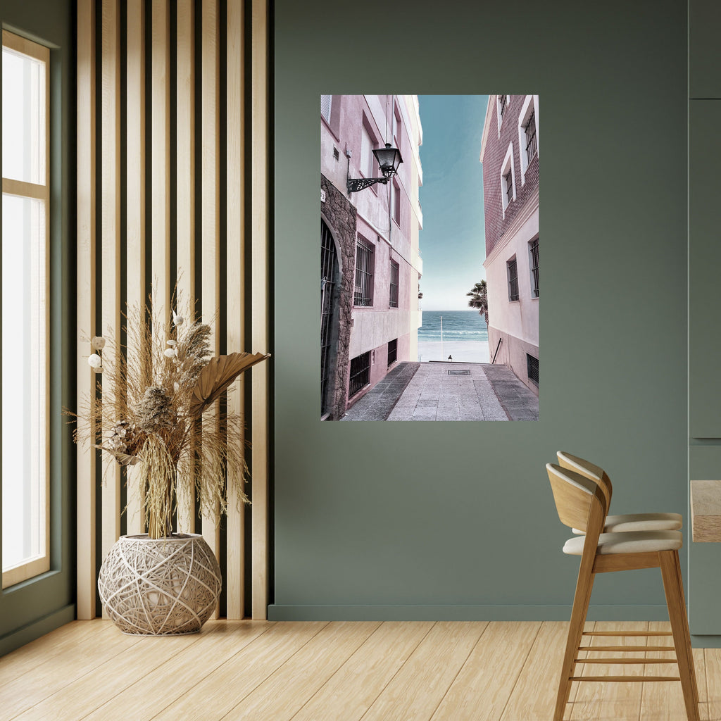 Affiche verticale autocollante OCEAN'S WHISPER PATH