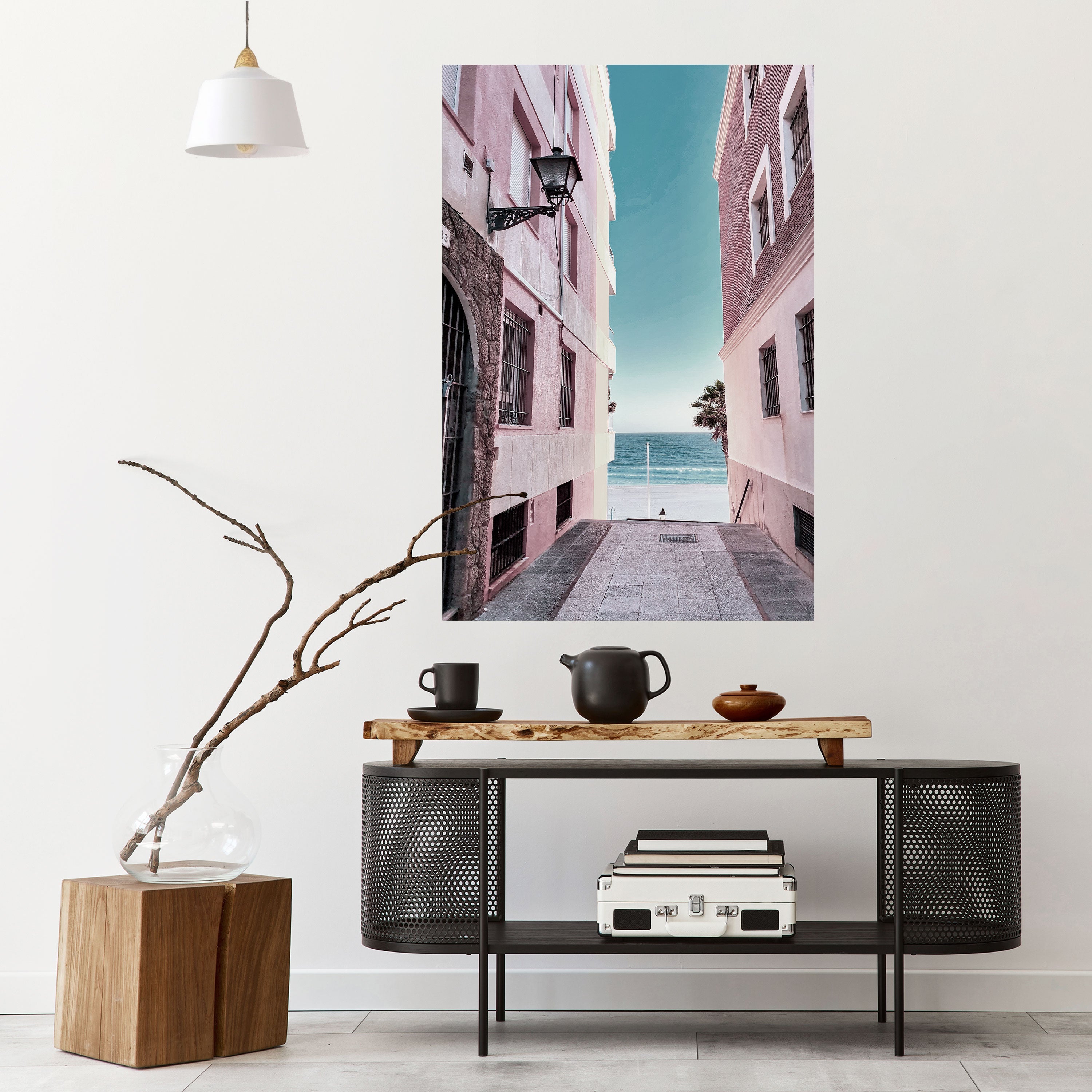 Affiche verticale autocollante OCEAN'S WHISPER PATH