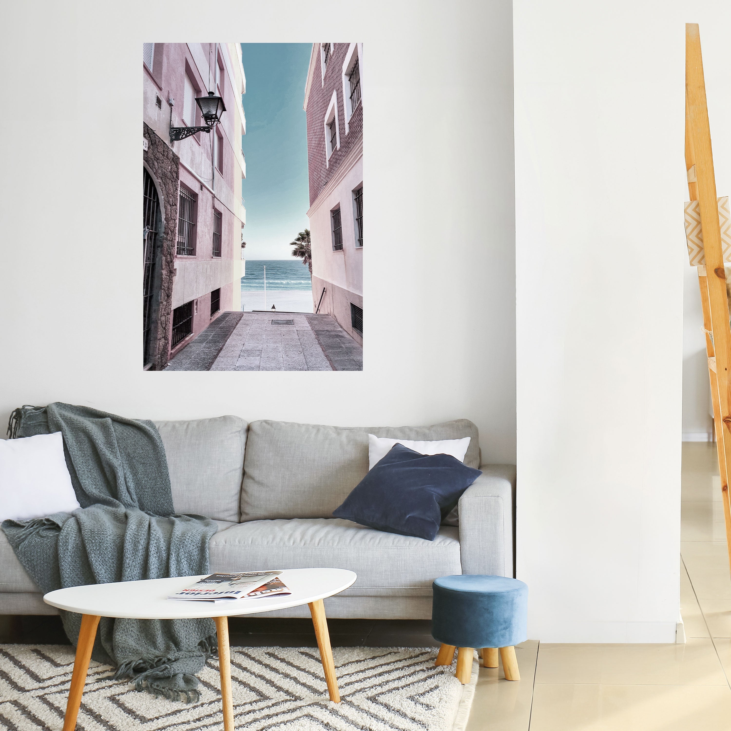 Affiche verticale autocollante OCEAN'S WHISPER PATH