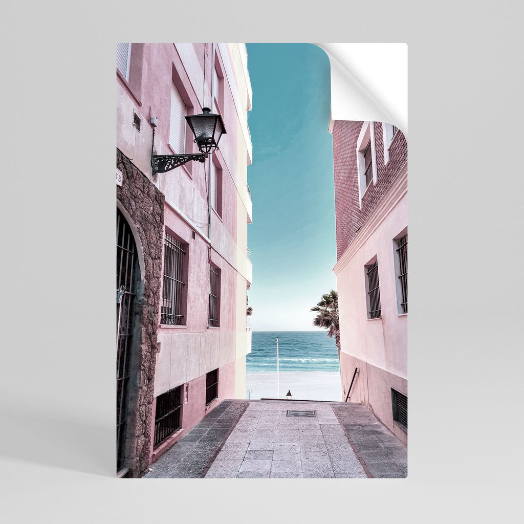 Affiche verticale autocollante OCEAN'S WHISPER PATH