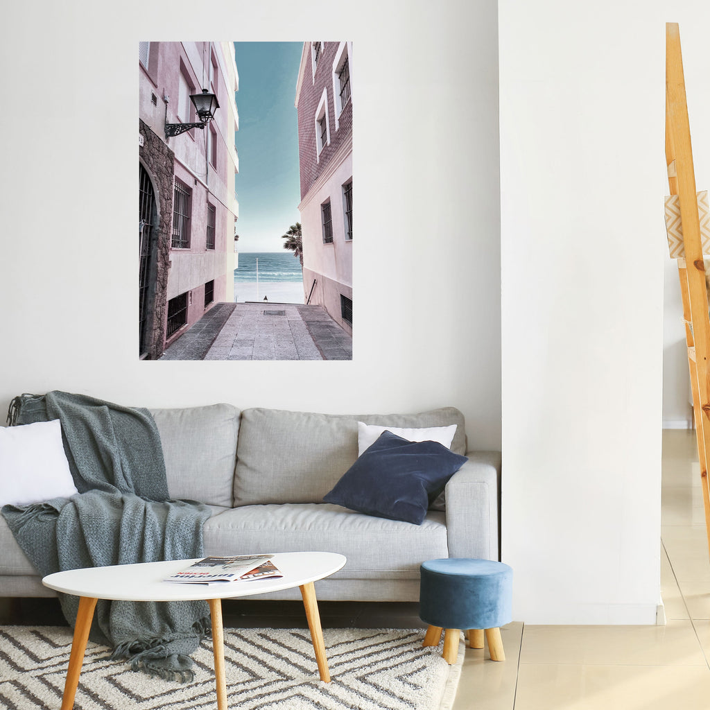 Affiche verticale autocollante OCEAN'S WHISPER PATH