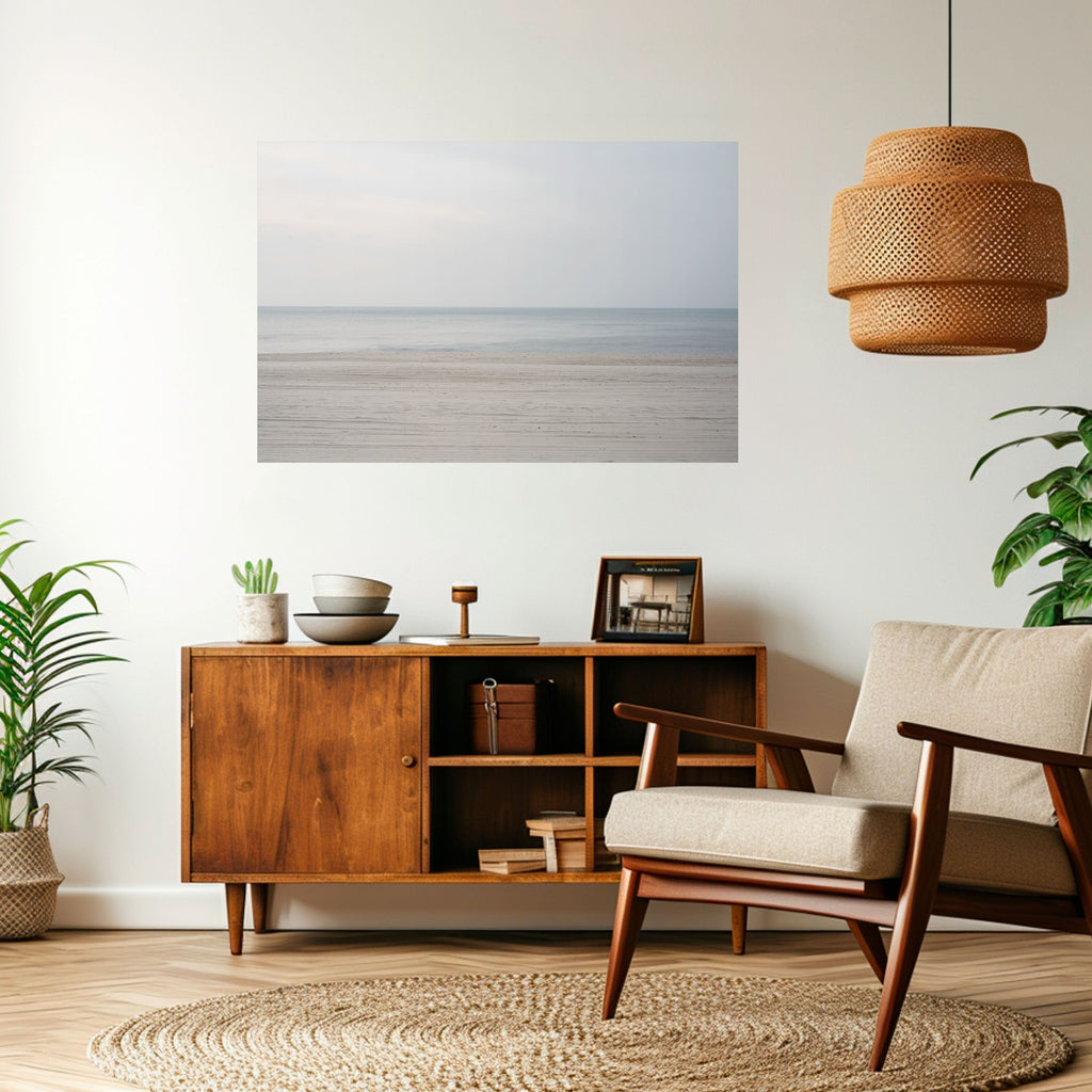 Affiche horizontale autocollante « MERS BRUMEUSES DE CALME »